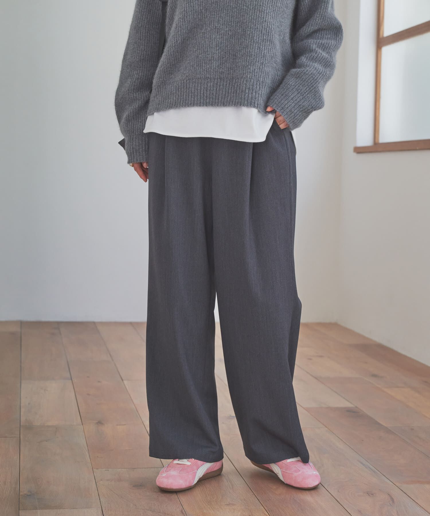 URBAN RESEARCH DOORS「『仁村紗和さん着用』『UR TECH』完声フロントタックイージーパンツ」|その他|