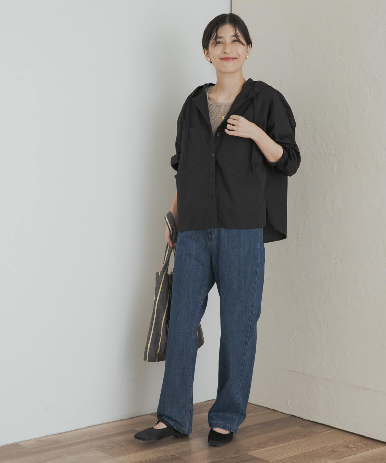 URBAN RESEARCH DOORS「フーディーシャツ」|シャツ・ブラウス|