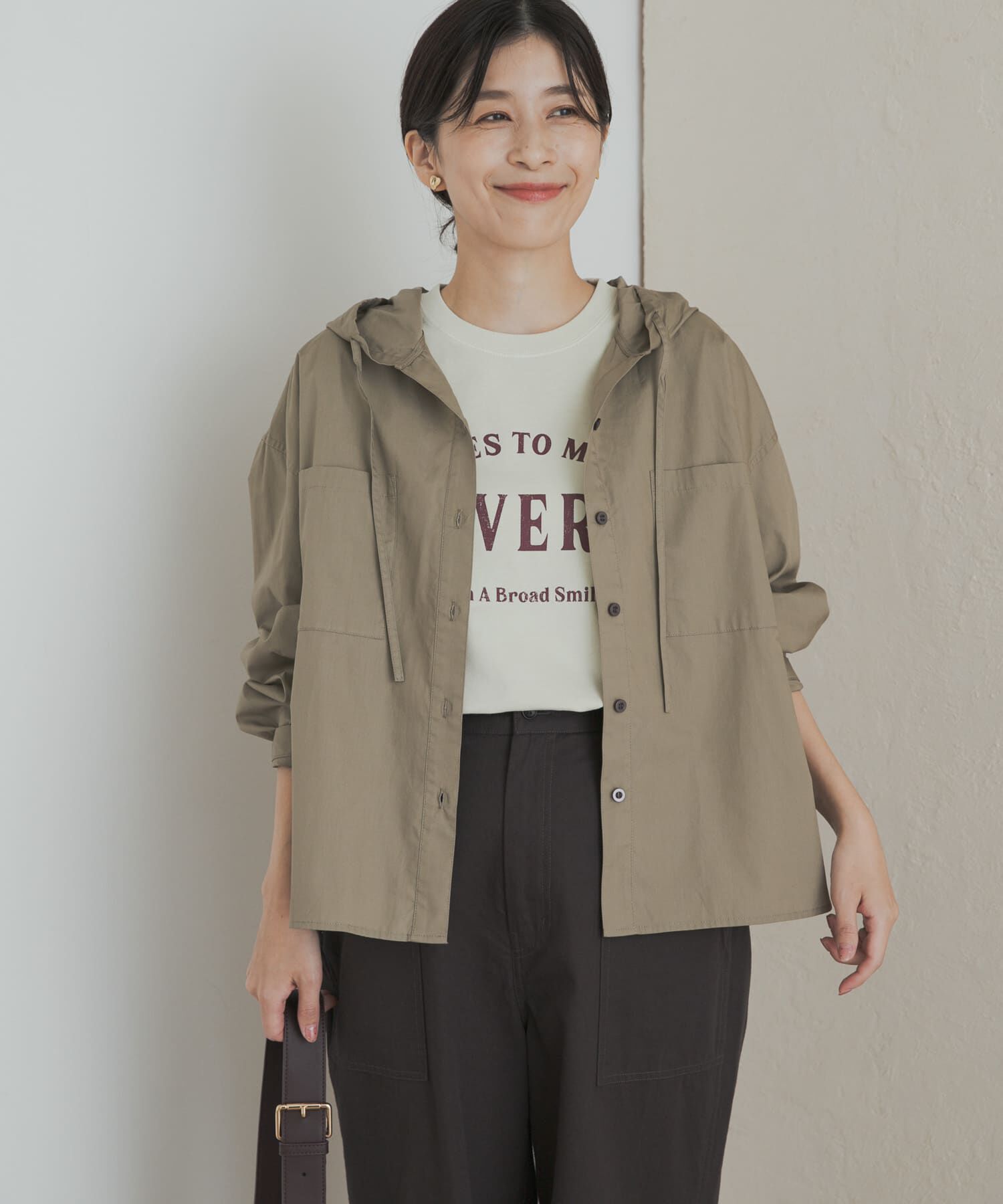 URBAN RESEARCH DOORS「フーディーシャツ」|シャツ・ブラウス|