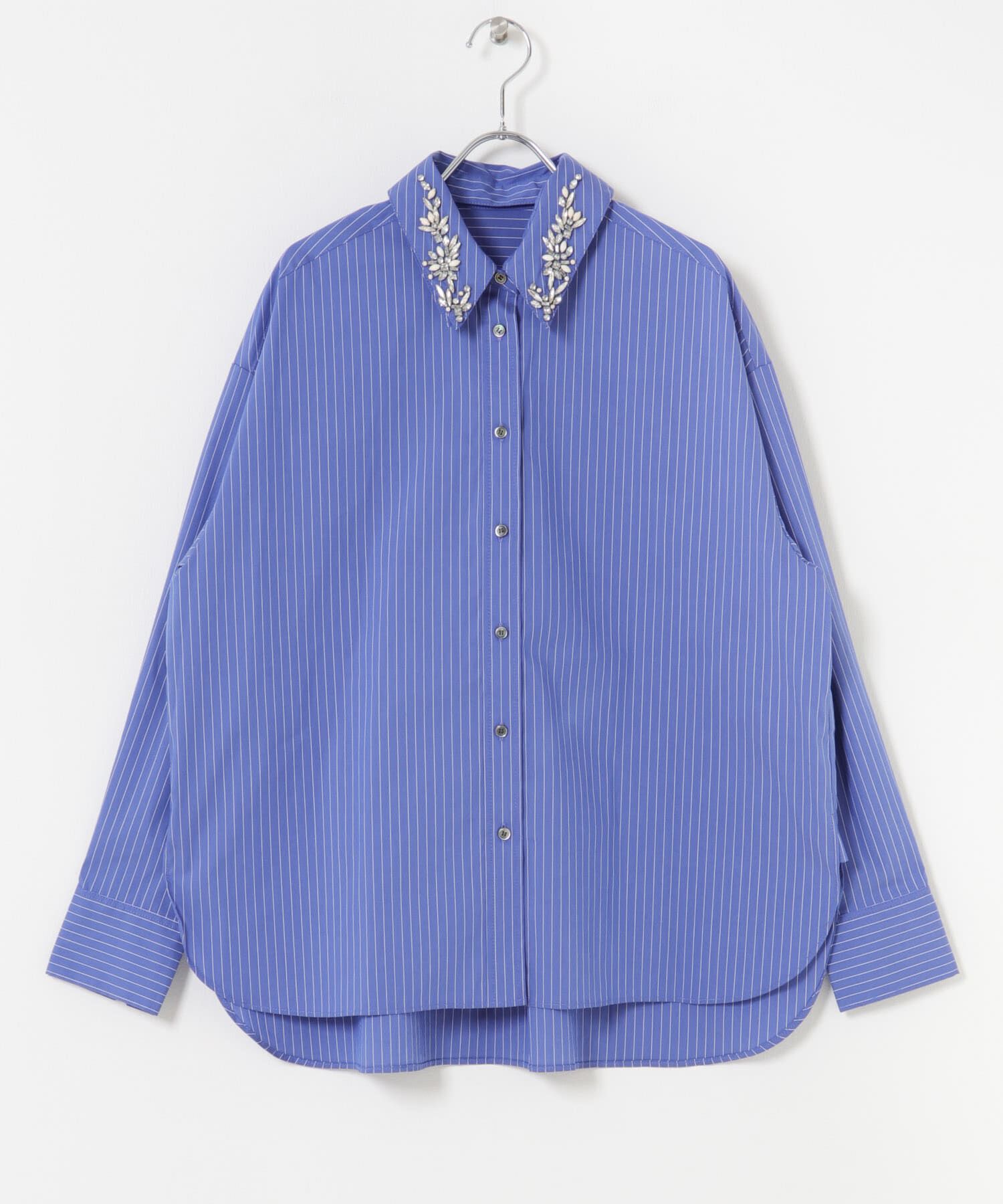 URBAN RESEARCH ROSSO「2WAYビジュー付オーバーシャツ」|シャツ・ブラウス|