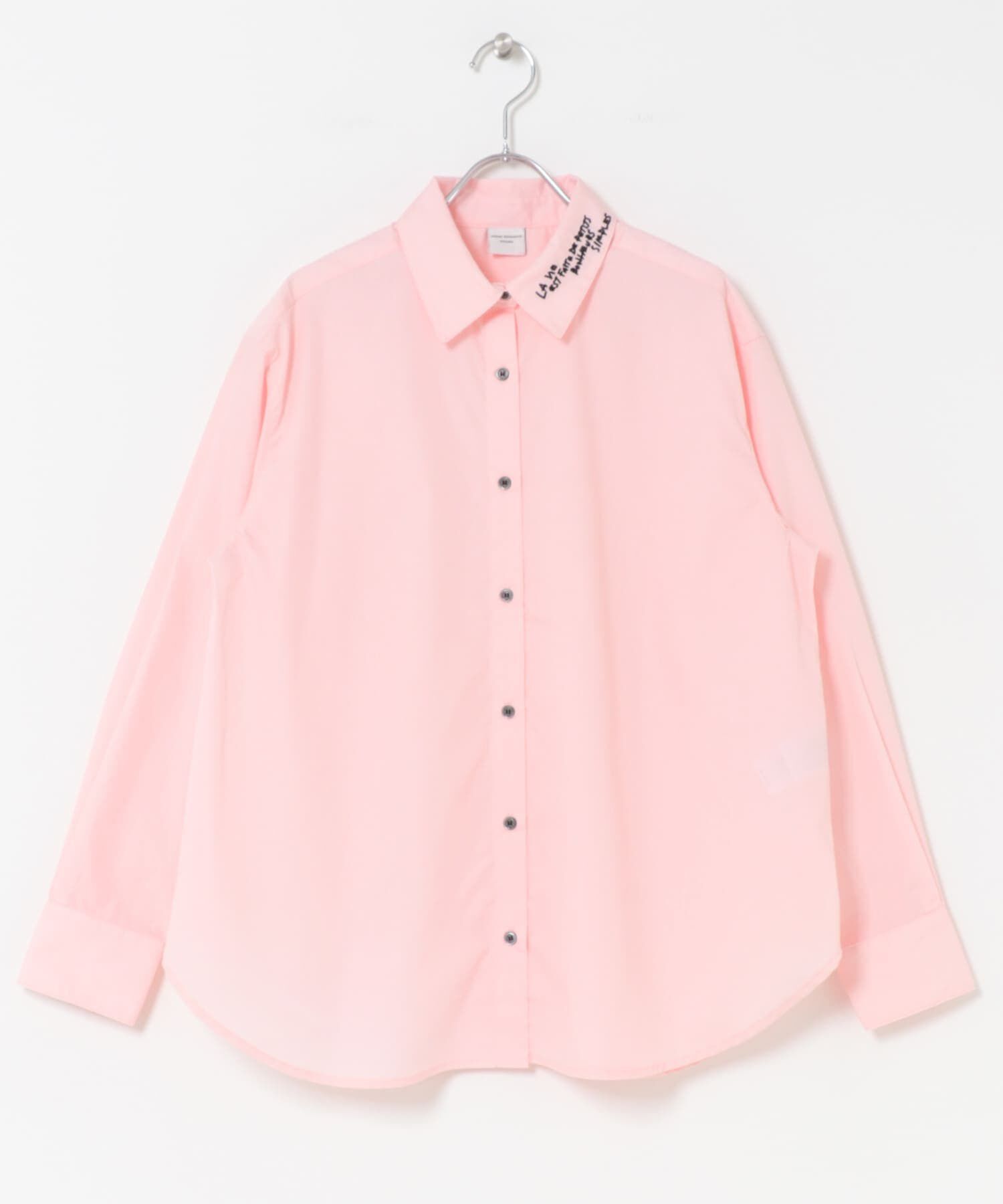 URBAN RESEARCH DOORS「衿ロゴ刺繍カラーシャツ」|シャツ・ブラウス|