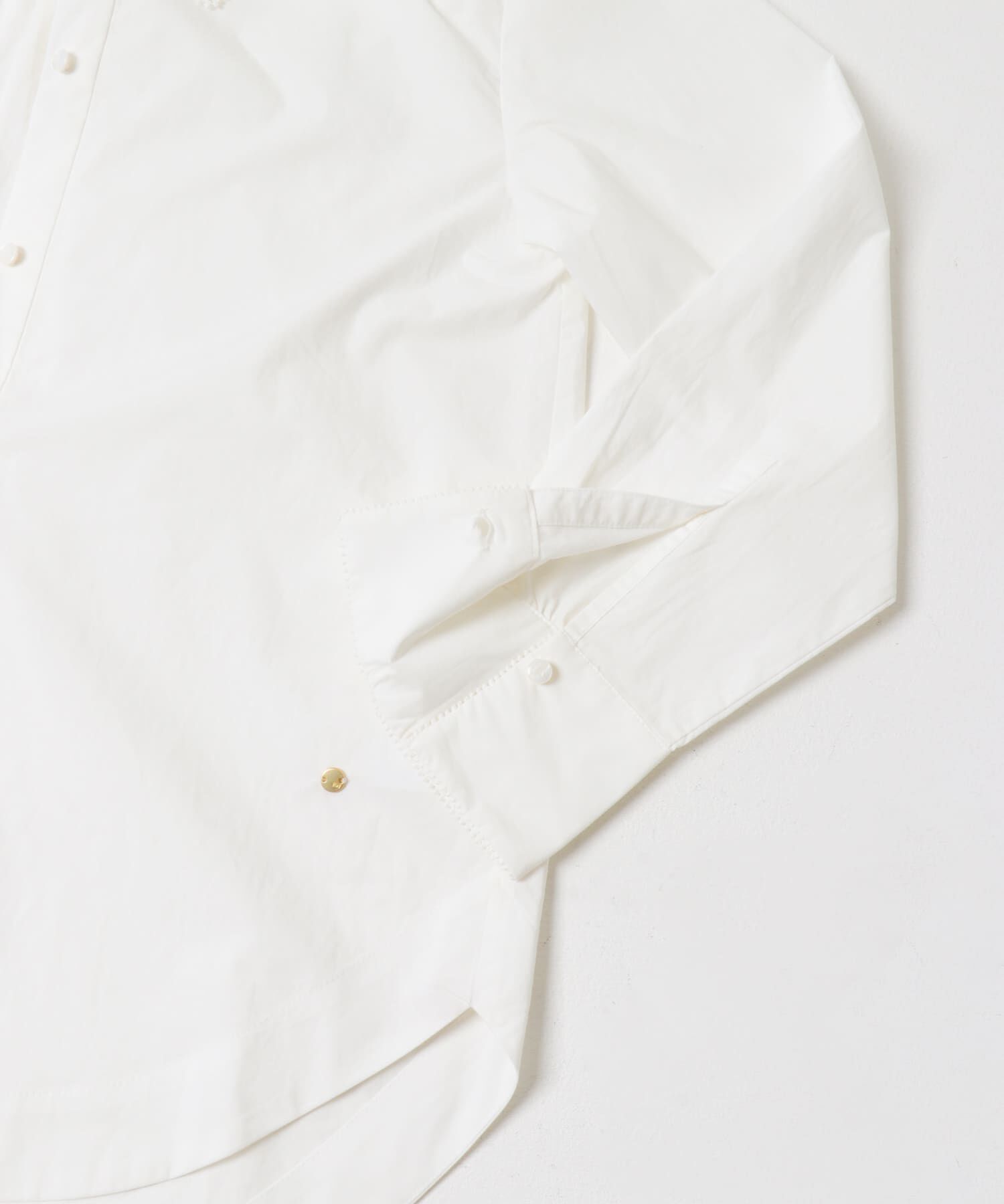 URBAN RESEARCH ROSSO「F by ROSSO　トリミングレースビッグカラーシャツ」|シャツ・ブラウス|