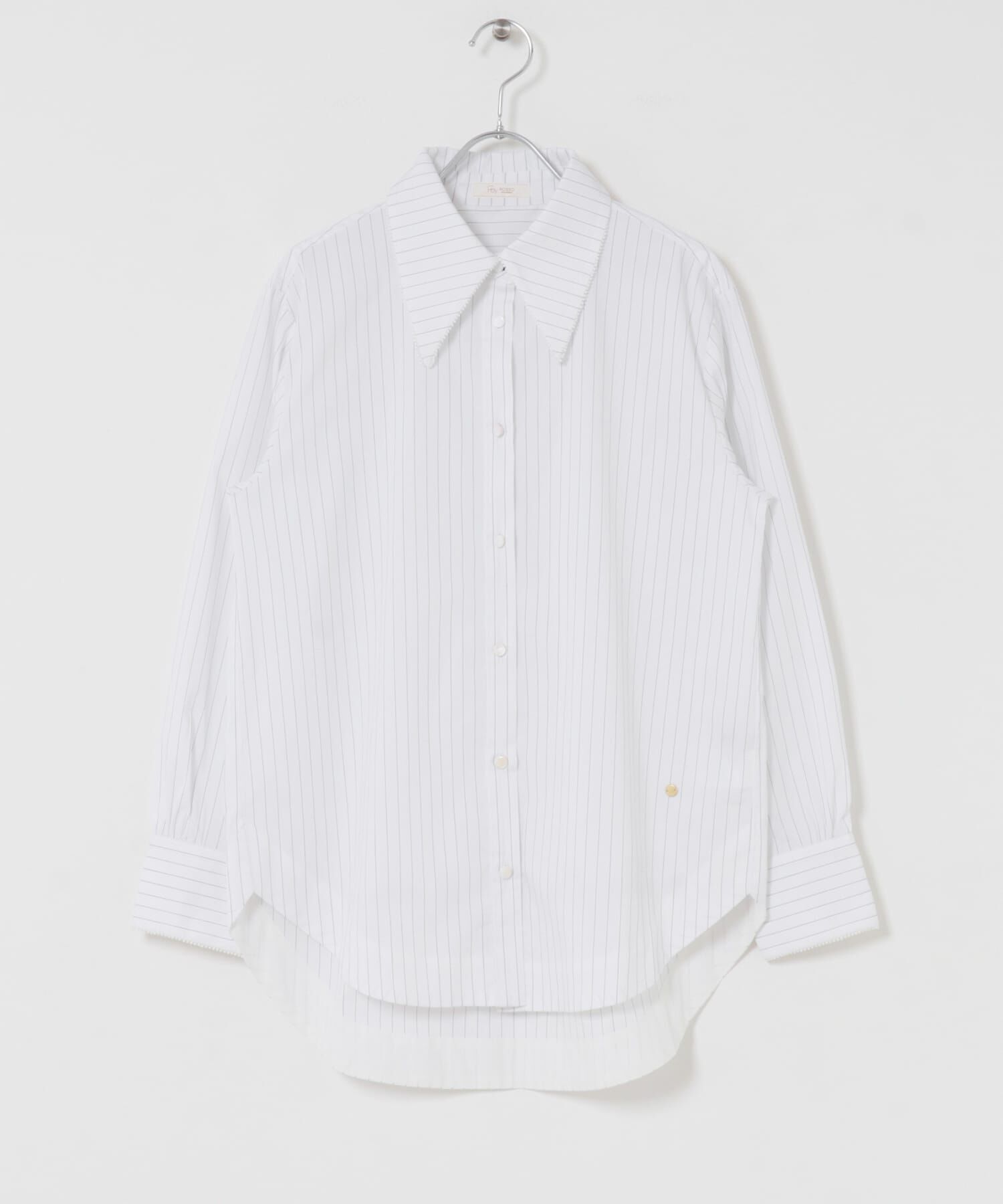 URBAN RESEARCH ROSSO「F by ROSSO　トリミングレースビッグカラーシャツ」|シャツ・ブラウス|