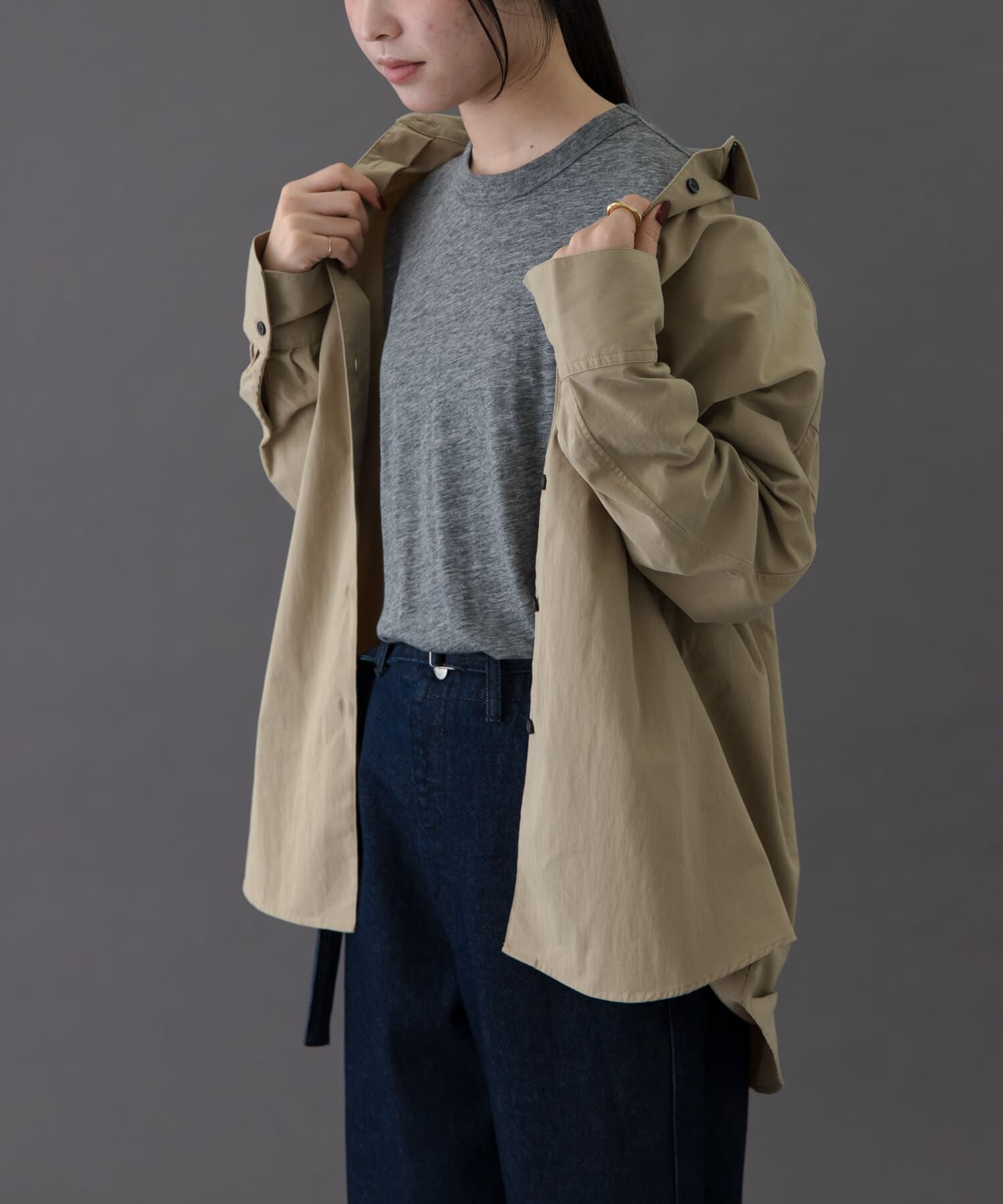 URBAN RESEARCH DOORS「FORK&SPOON　ドルマンスリーブシャツ」|シャツ・ブラウス|