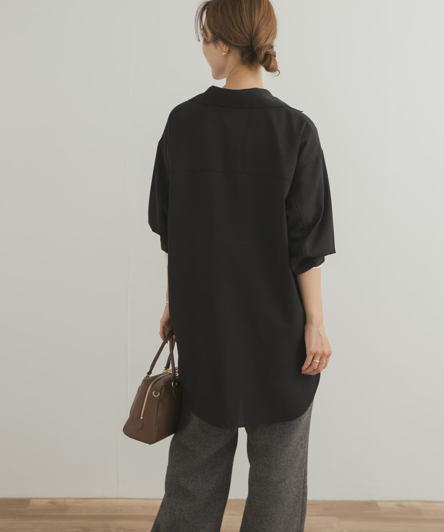 URBAN RESEARCH DOORS「スキッパーチュニックシャツ」|シャツ・ブラウス|