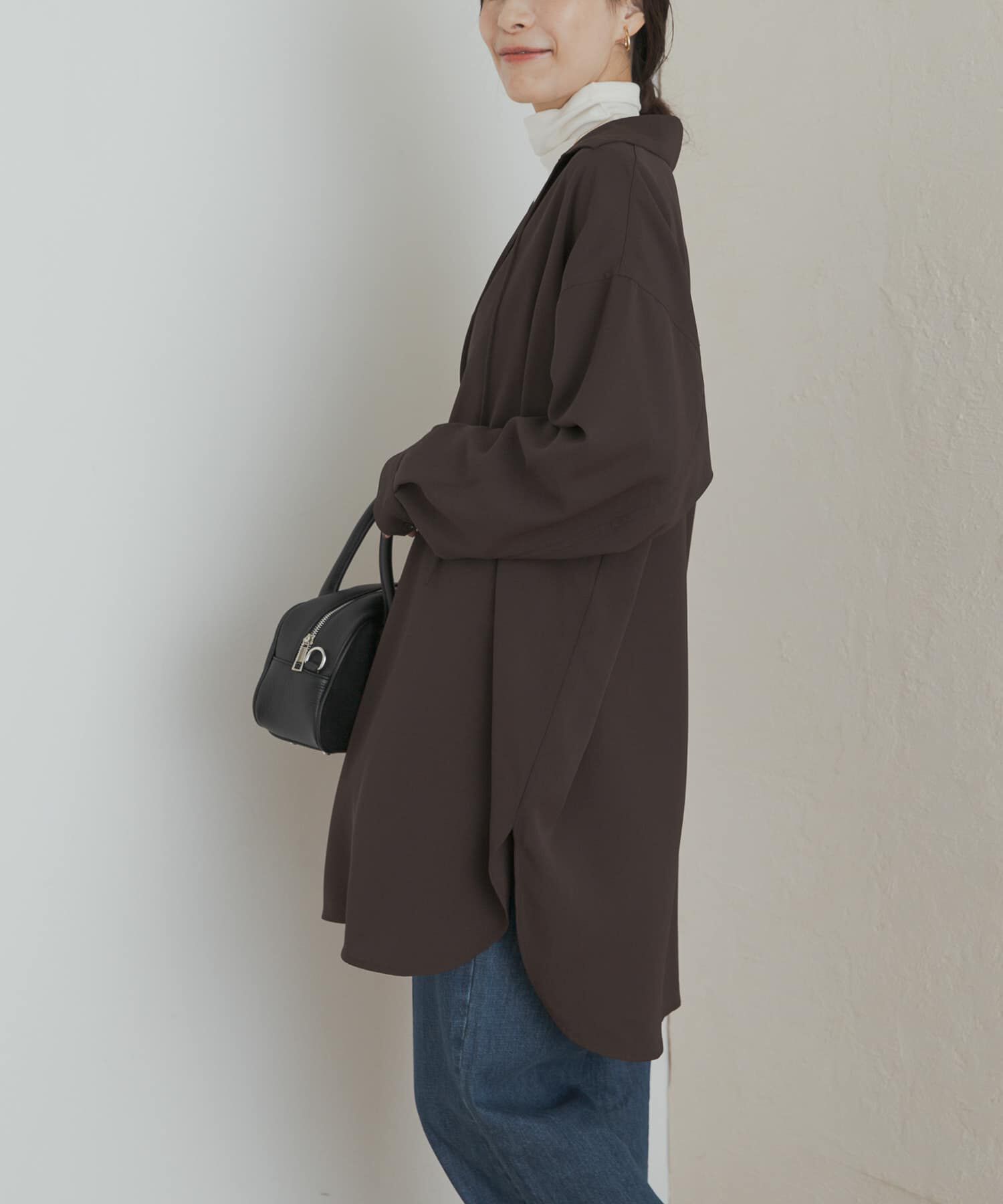 URBAN RESEARCH DOORS「スキッパーチュニックシャツ」|シャツ・ブラウス|