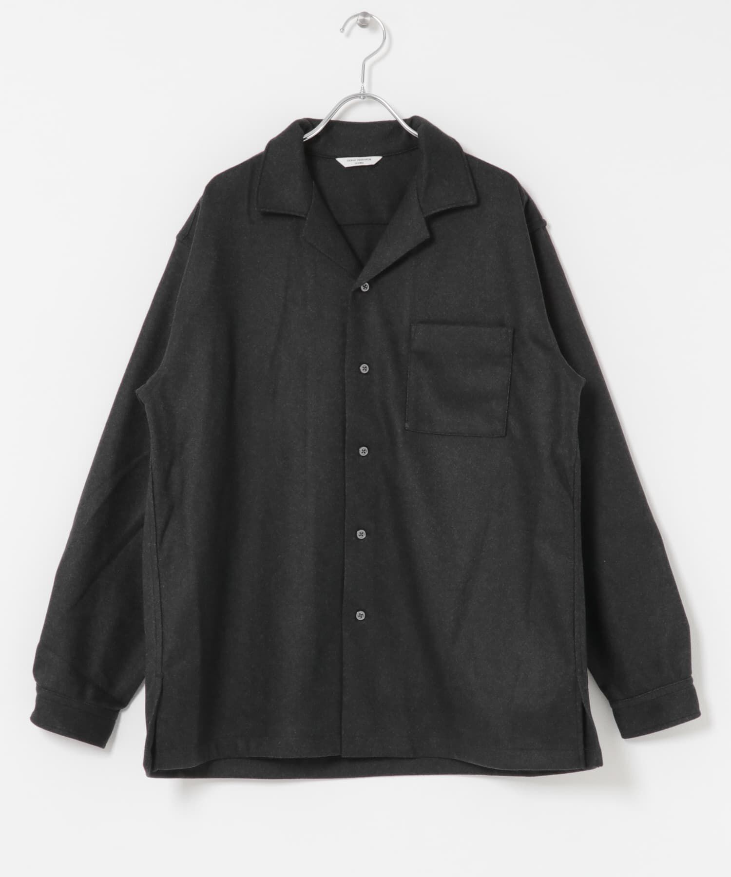 URBAN RESEARCH DOORS「ジャージメルトンオープンカラーシャツ」|シャツ・ブラウス|