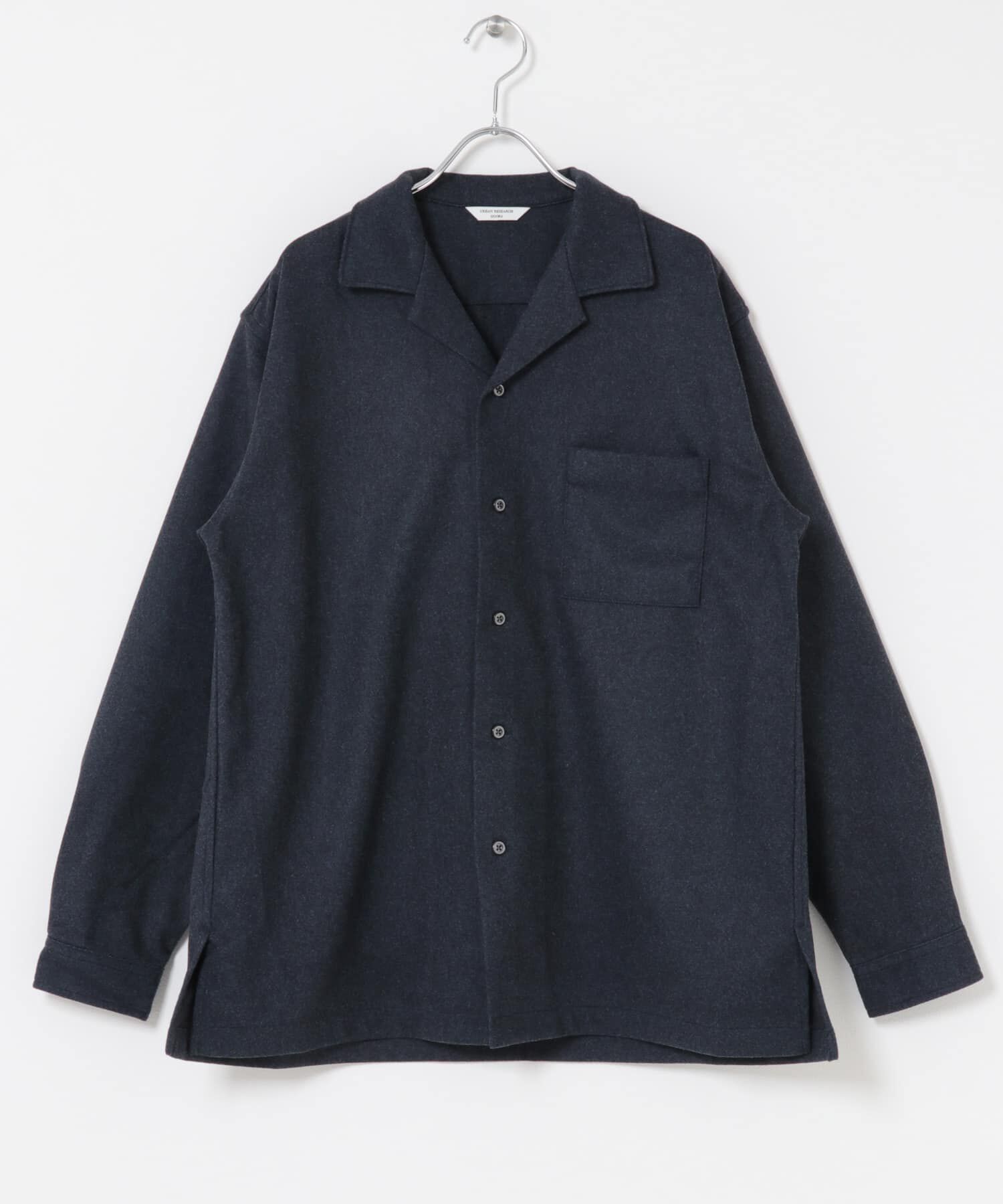 URBAN RESEARCH DOORS「ジャージメルトンオープンカラーシャツ」|シャツ・ブラウス|