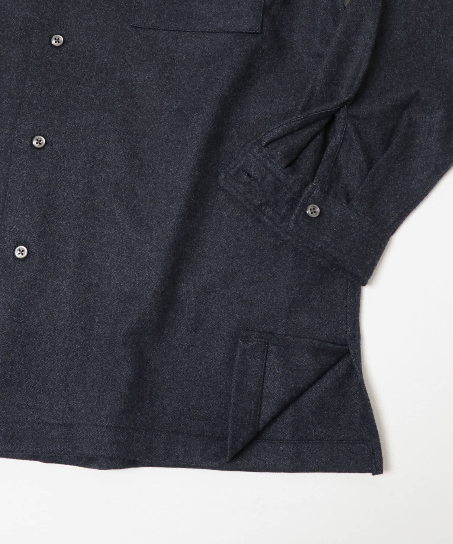 URBAN RESEARCH DOORS「ジャージメルトンオープンカラーシャツ」|シャツ・ブラウス|