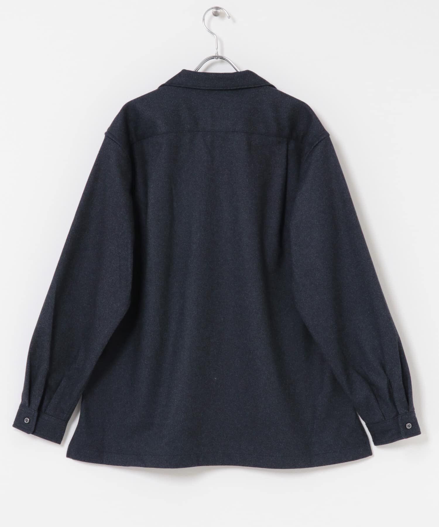 URBAN RESEARCH DOORS「ジャージメルトンオープンカラーシャツ」|シャツ・ブラウス|