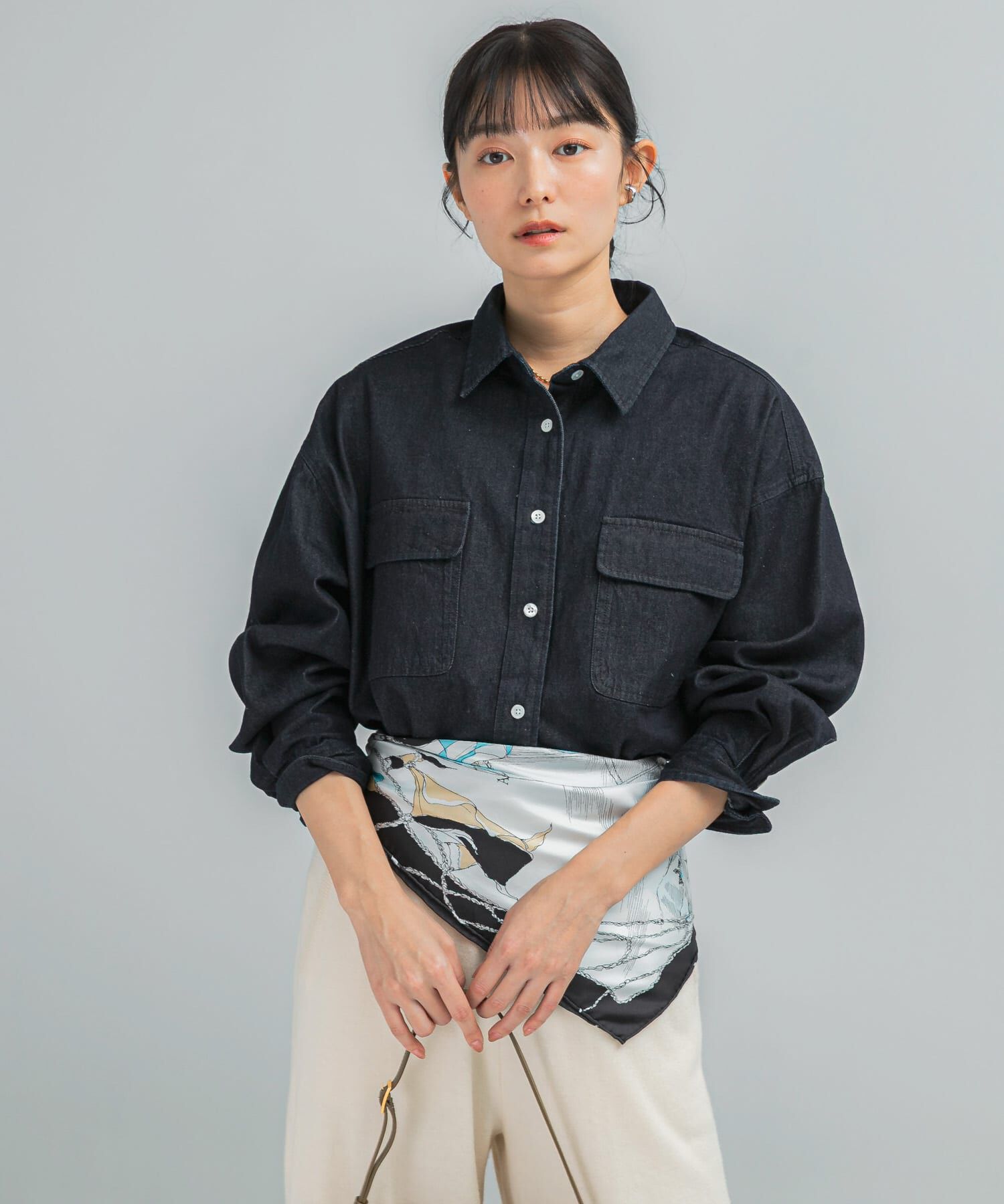 URBAN RESEARCH ROSSO「『WEB限定』デニムオーバーシャツ」|シャツ・ブラウス|