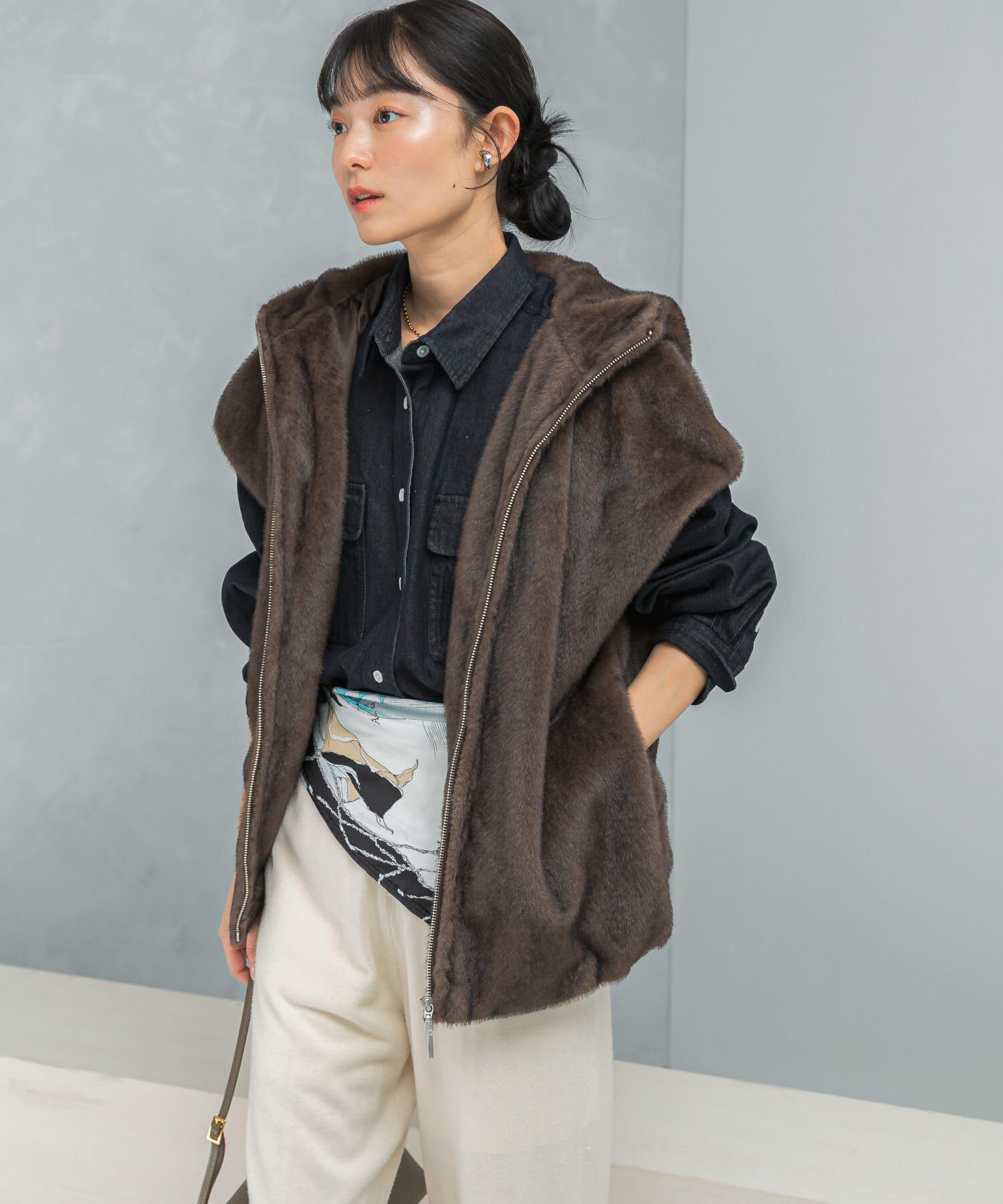 URBAN RESEARCH ROSSO「『WEB限定』デニムオーバーシャツ」|シャツ・ブラウス|