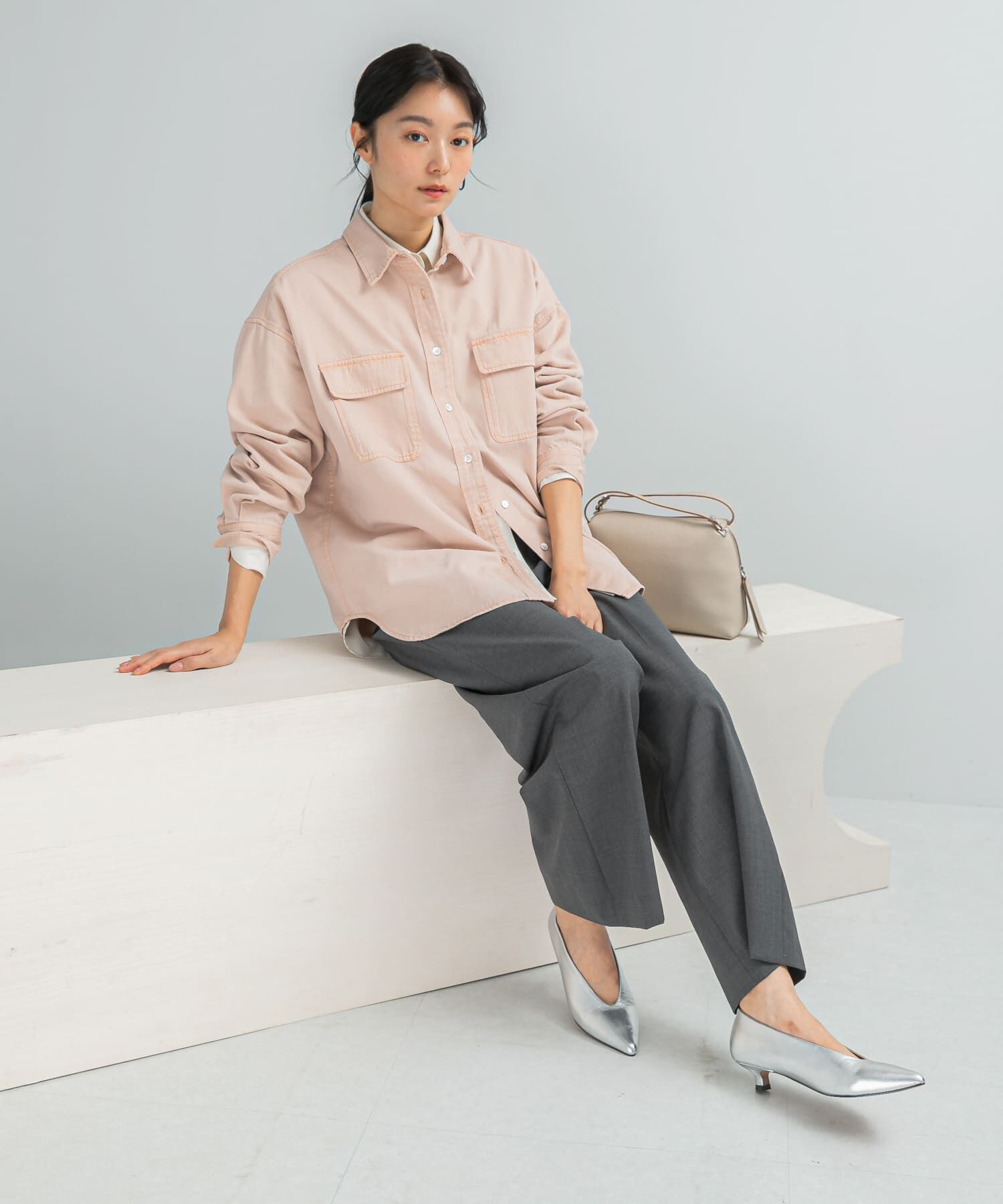 URBAN RESEARCH ROSSO「『WEB限定』デニムオーバーシャツ」|シャツ・ブラウス|