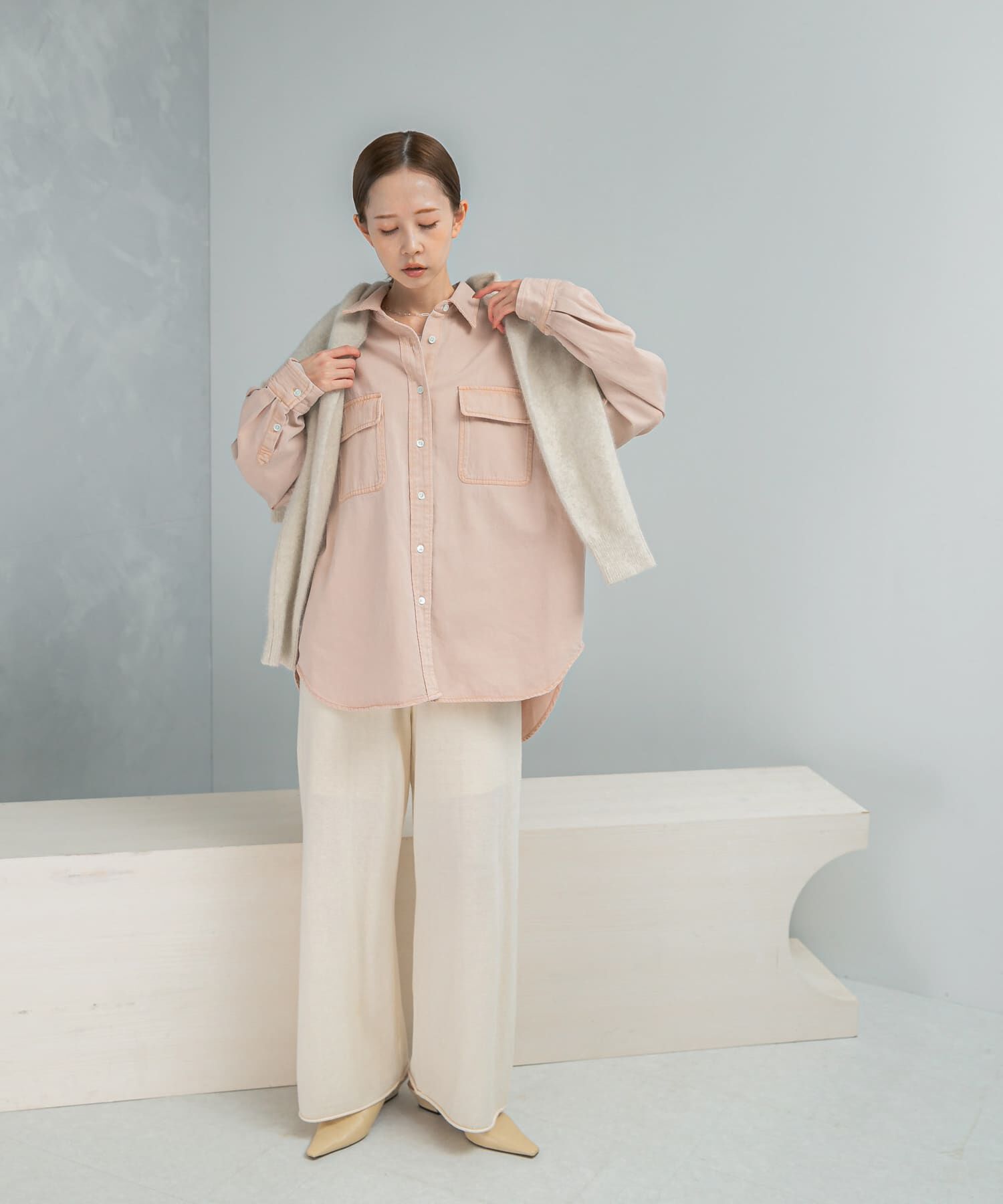 URBAN RESEARCH ROSSO「『WEB限定』デニムオーバーシャツ」|シャツ・ブラウス|