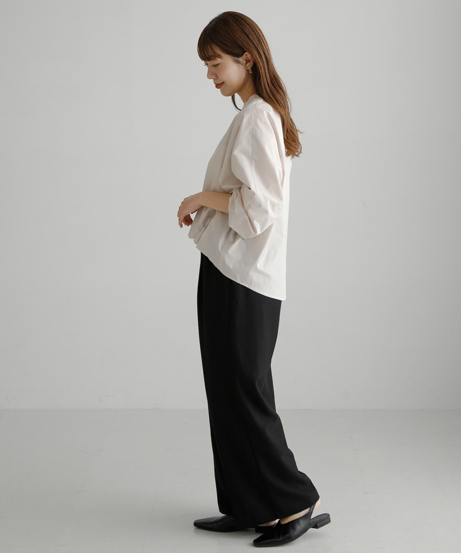 Sonny Label 「『WEB限定』フロントタックバンドカラーシャツ」|シャツ・ブラウス|