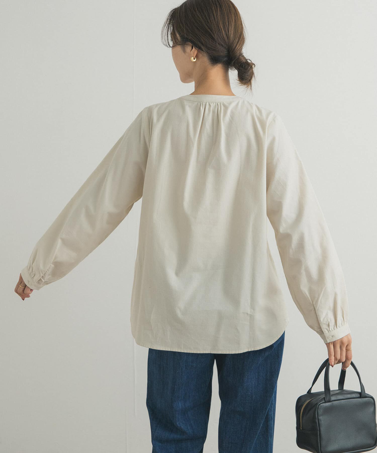 URBAN RESEARCH DOORS「『蓄熱』フリルリボンブラウス」|シャツ・ブラウス|