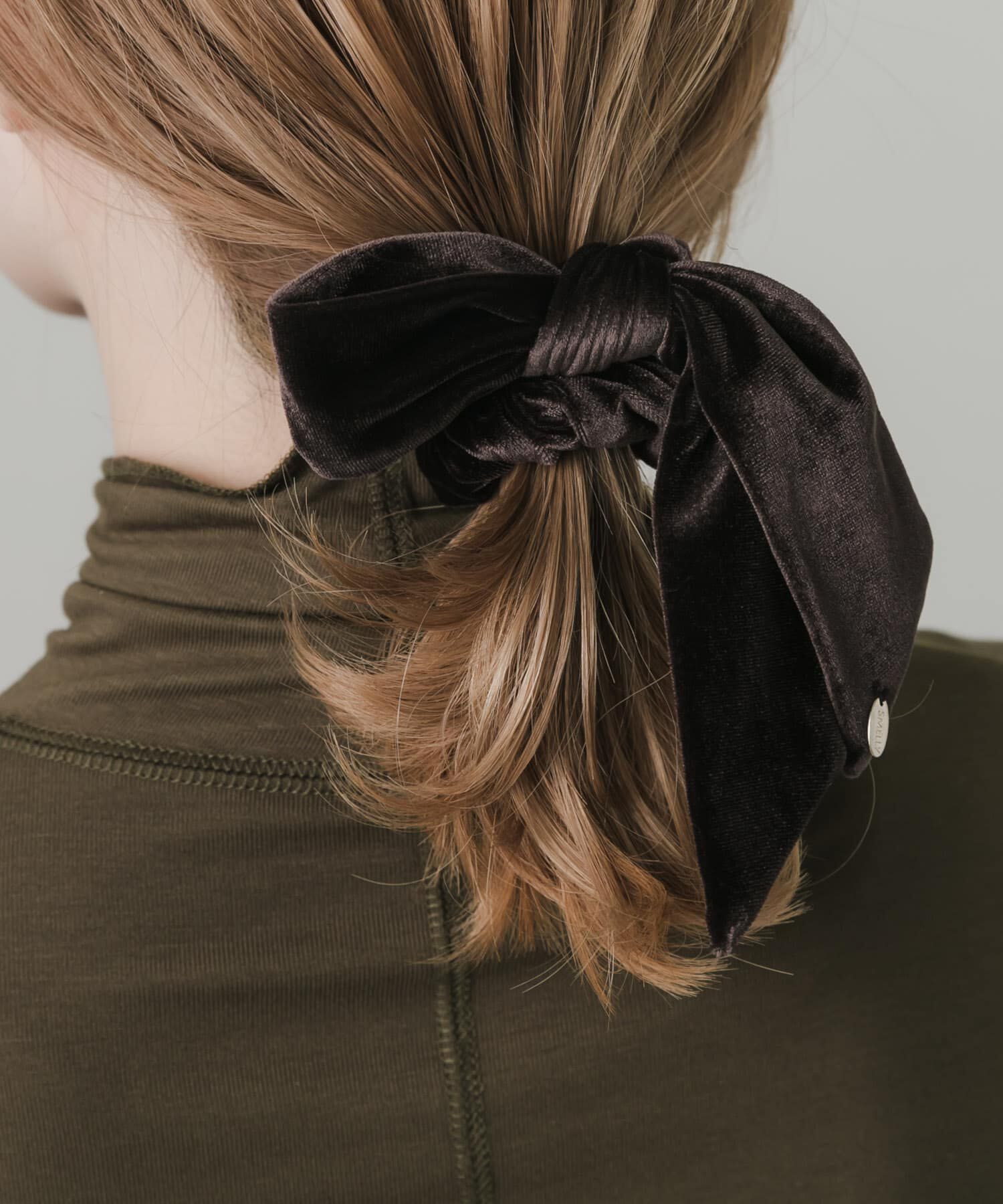 SMELLY「ベロアリボンシュシュ」|ヘアゴム・シュシュ|