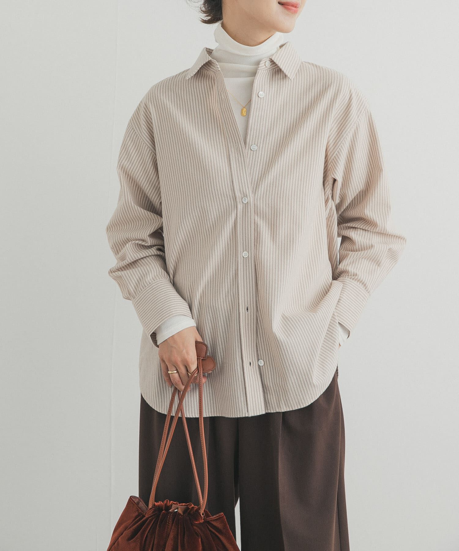 URBAN RESEARCH DOORS「起毛レギュラーカラーシャツ」|シャツ・ブラウス|