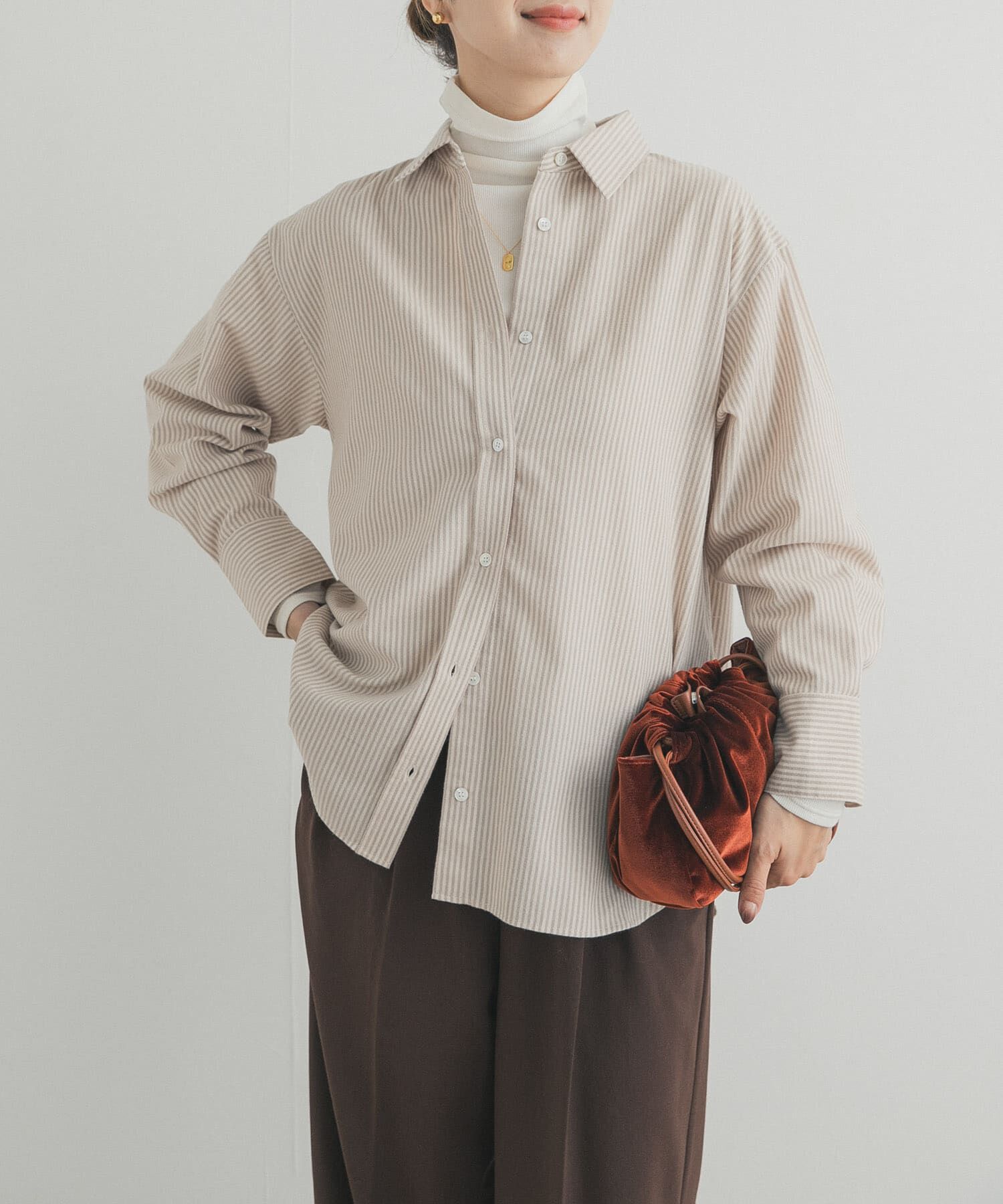 URBAN RESEARCH DOORS「起毛レギュラーカラーシャツ」|シャツ・ブラウス|