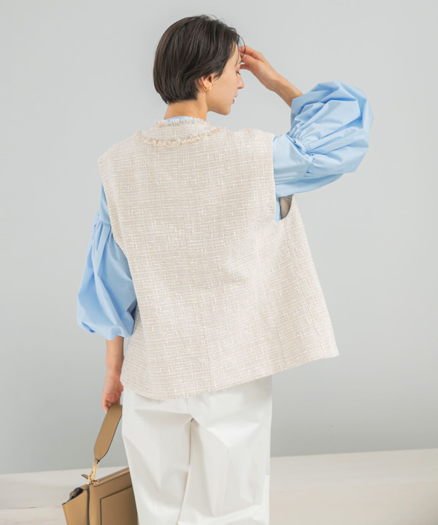 URBAN RESEARCH ROSSO「ボリュームスリーブシャツブラウス」|シャツ・ブラウス|