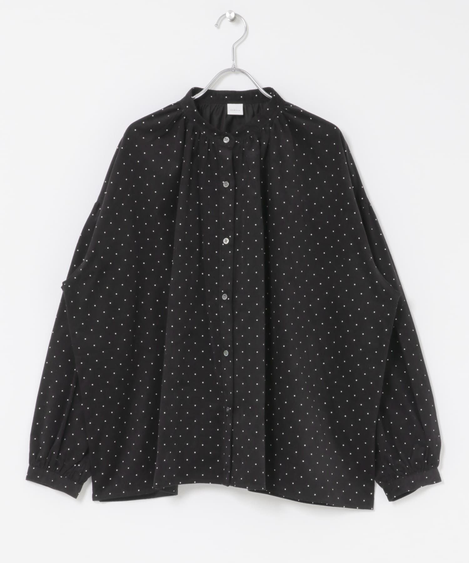 かぐれ「ドットコーデュロイブラウス」|シャツ・ブラウス|