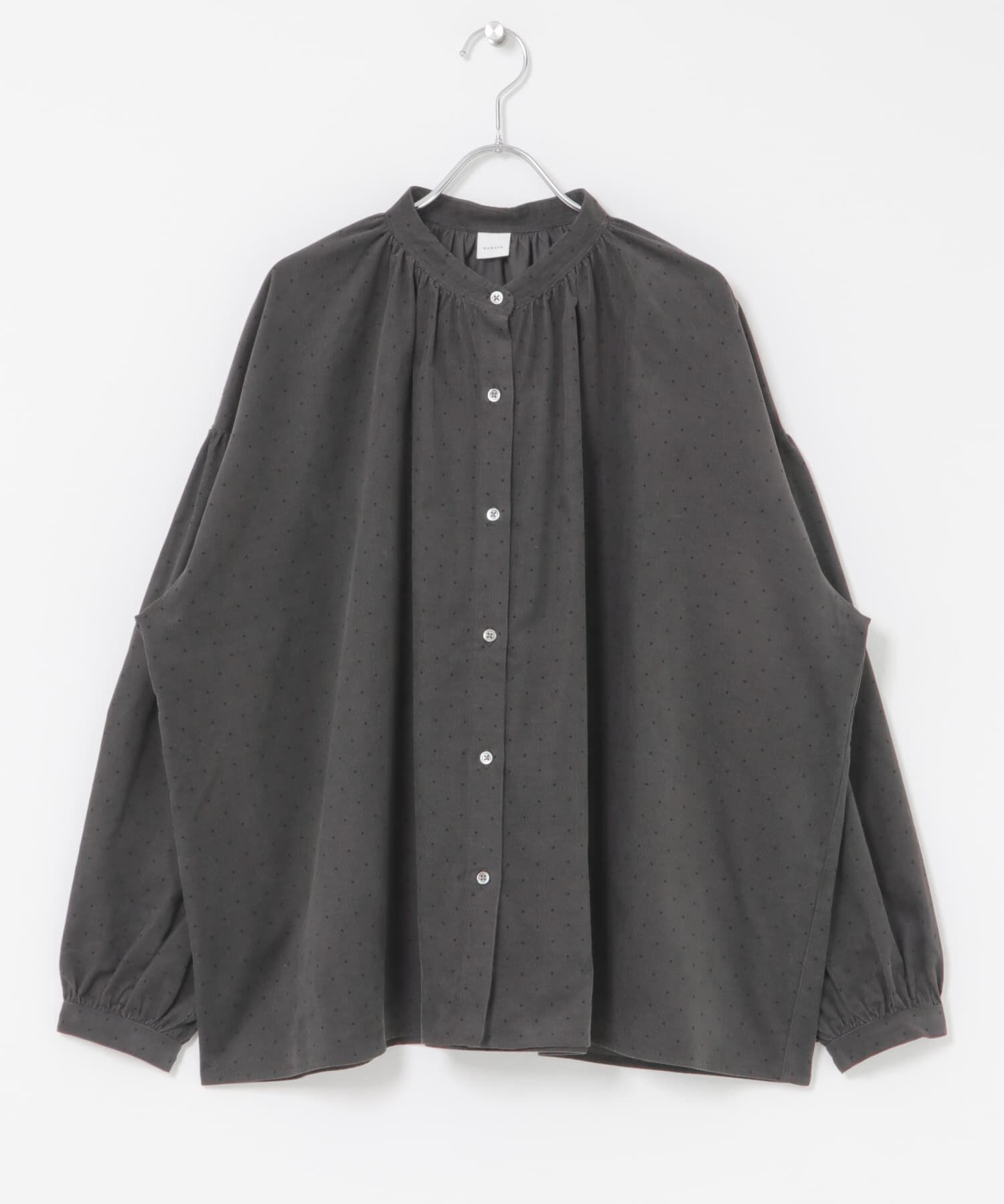 かぐれ「ドットコーデュロイブラウス」|シャツ・ブラウス|