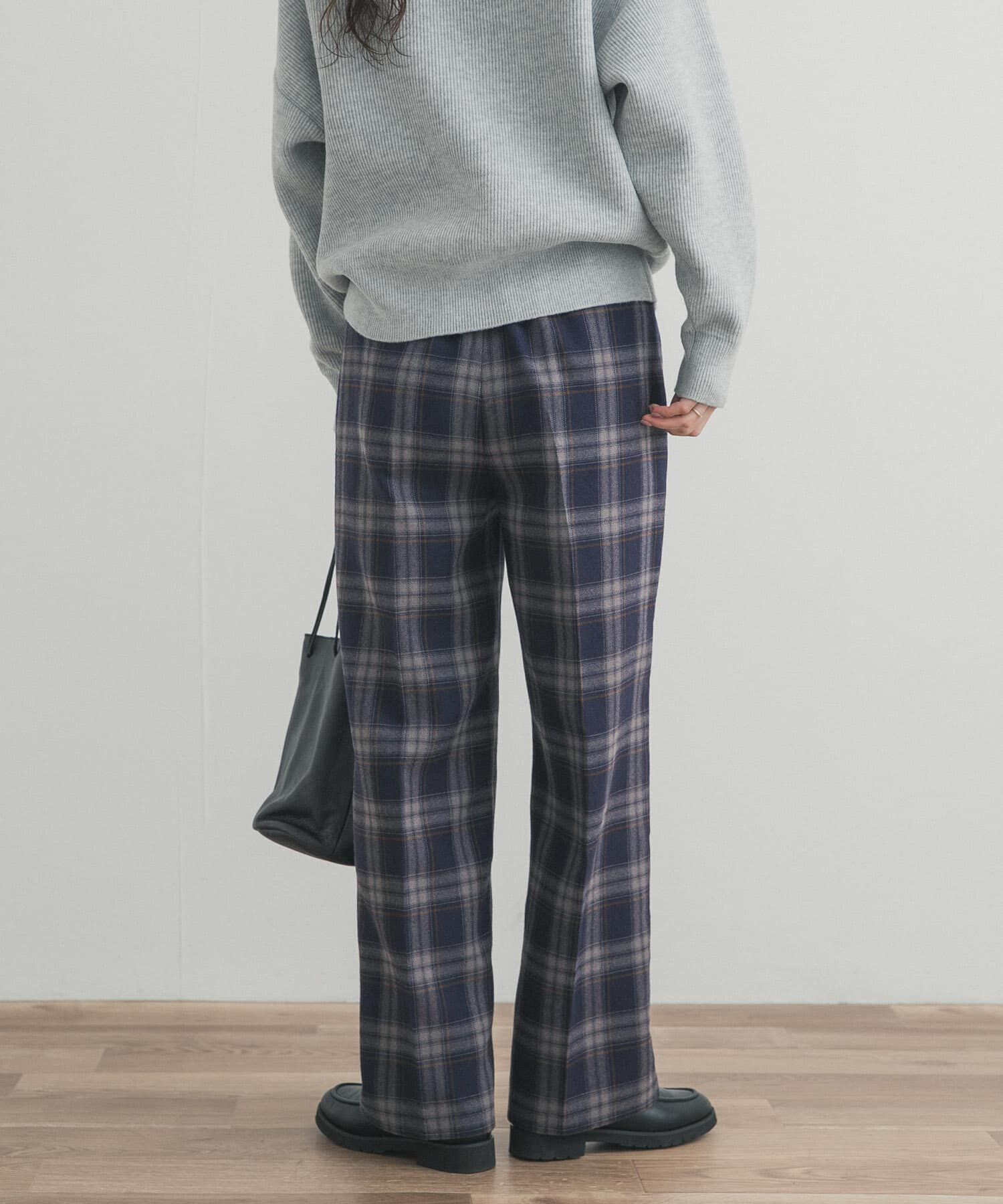 URBAN RESEARCH DOORS「『UR TECH』チェックストレートイージーパンツ」|その他|