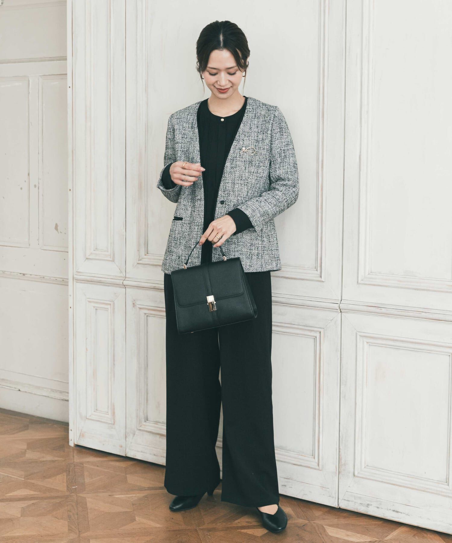 URBAN RESEARCH DOORS「ツィードVネックロングジャケット」|その他|