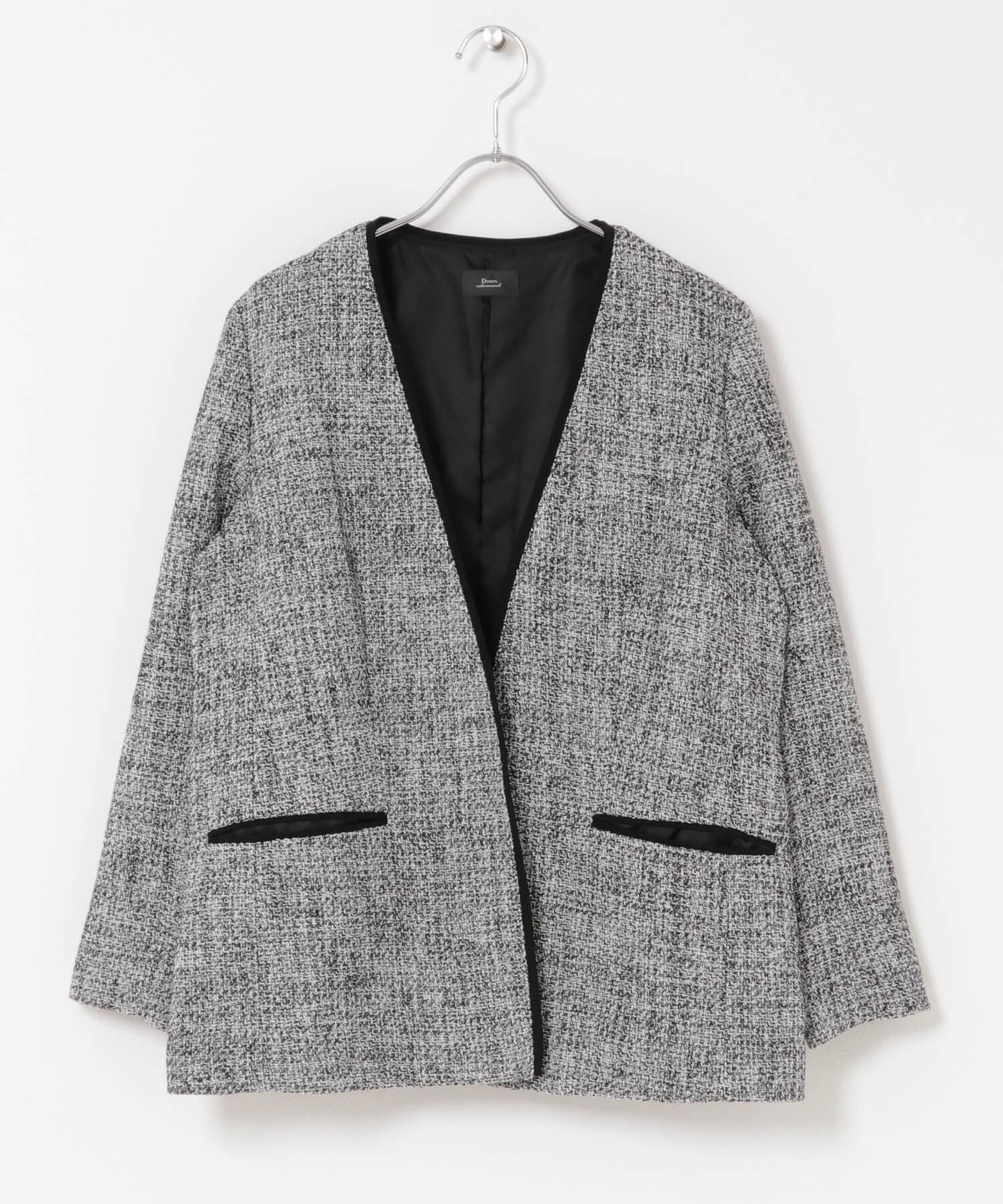 URBAN RESEARCH DOORS「ツィードVネックロングジャケット」|その他|