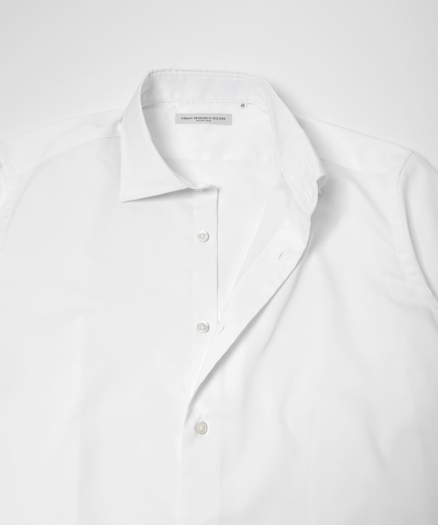 URBAN RESEARCH DOORS「LIFE STYLE TAILOR　セミワイドオックス無地シャツ」|シャツ・ブラウス|