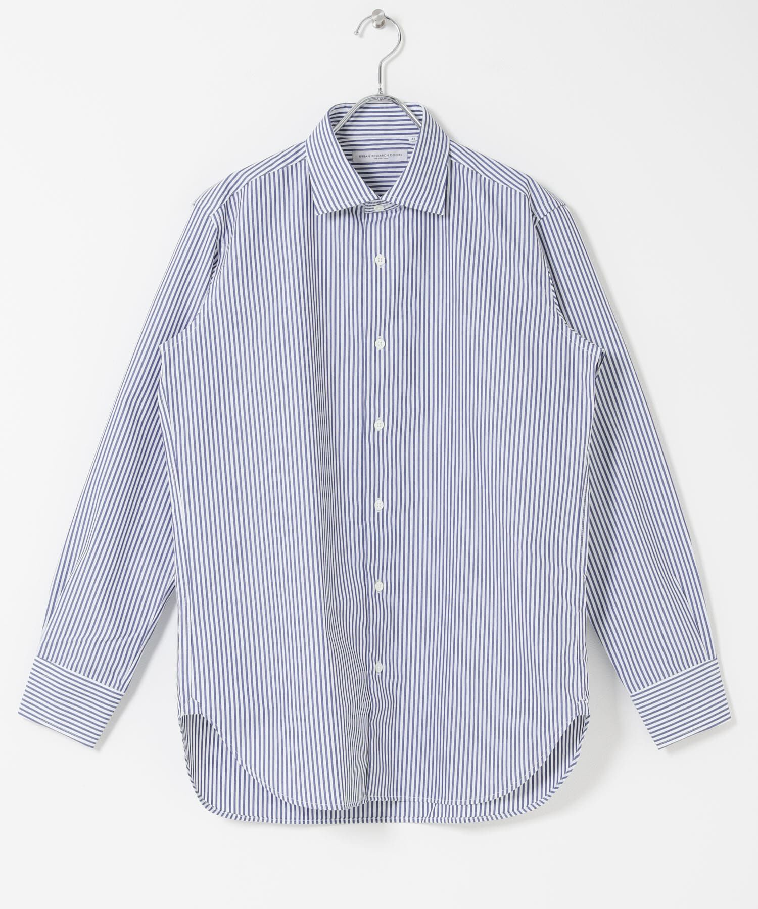 URBAN RESEARCH DOORS「LIFE STYLE TAILOR　セミワイドロンドンストライプシャツ」|シャツ・ブラウス|