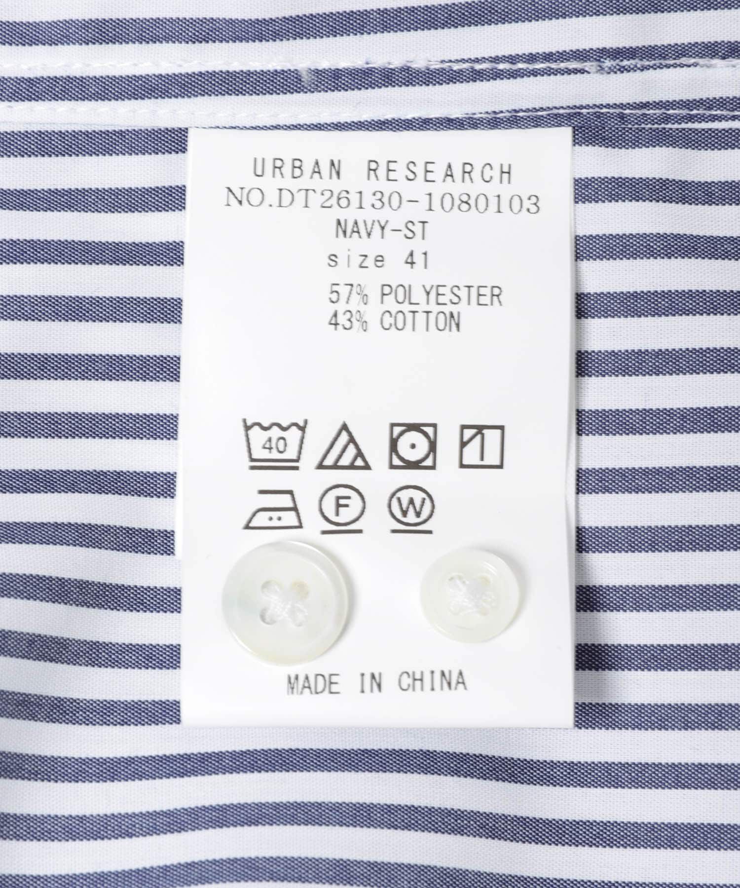 URBAN RESEARCH DOORS「LIFE STYLE TAILOR　セミワイドロンドンストライプシャツ」|シャツ・ブラウス|