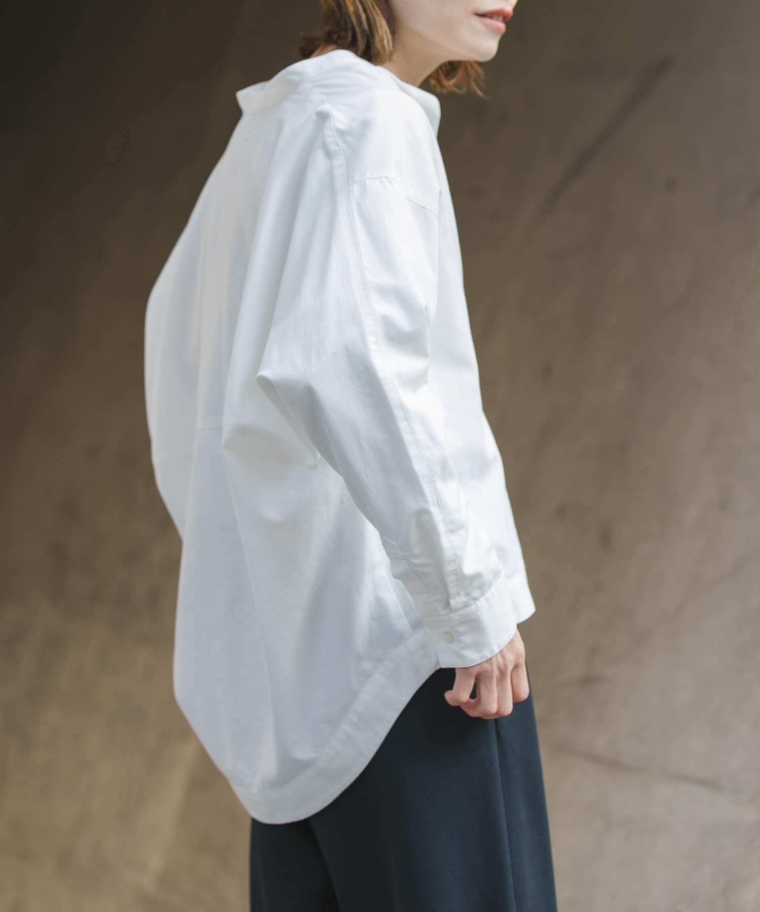 URBAN RESEARCH DOORS「FORK&SPOON　ギボシコクーンロングスリーブシャツ」|シャツ・ブラウス|