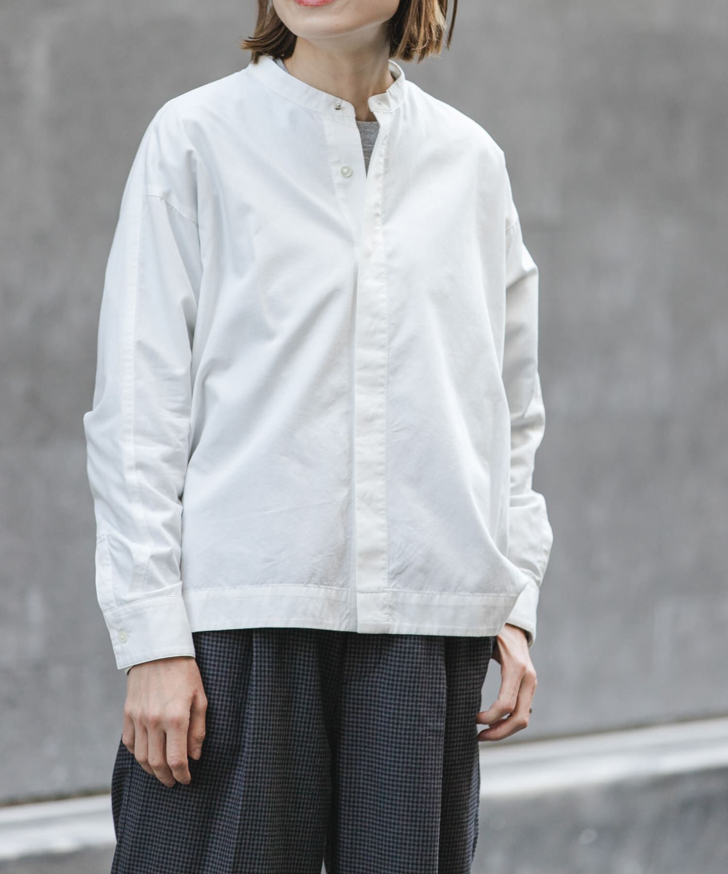 URBAN RESEARCH DOORS「FORK&SPOON　ギボシコクーンロングスリーブシャツ」|シャツ・ブラウス|