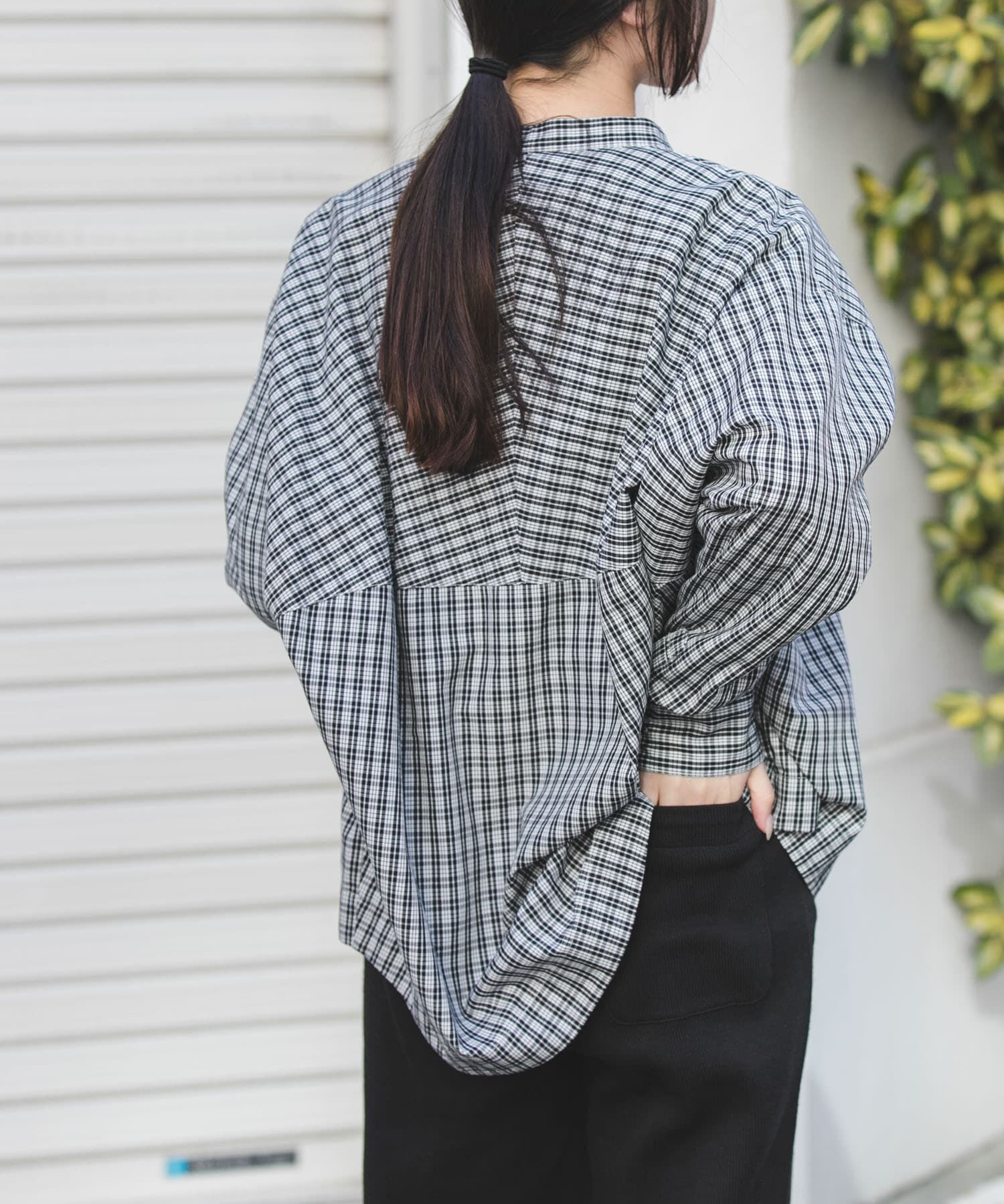 URBAN RESEARCH DOORS「FORK&SPOON　ギボシコクーンロングスリーブシャツ」|シャツ・ブラウス|