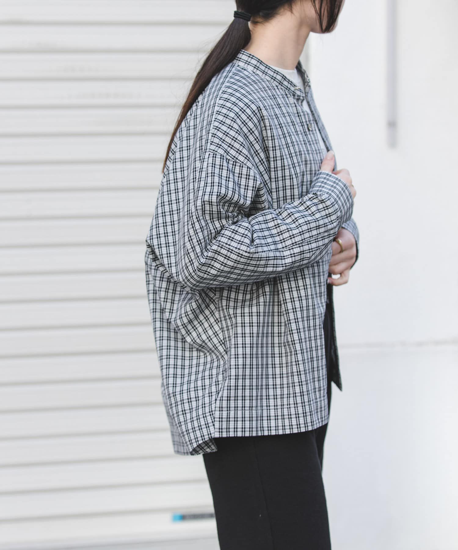 URBAN RESEARCH DOORS「FORK&SPOON　ギボシコクーンロングスリーブシャツ」|シャツ・ブラウス|