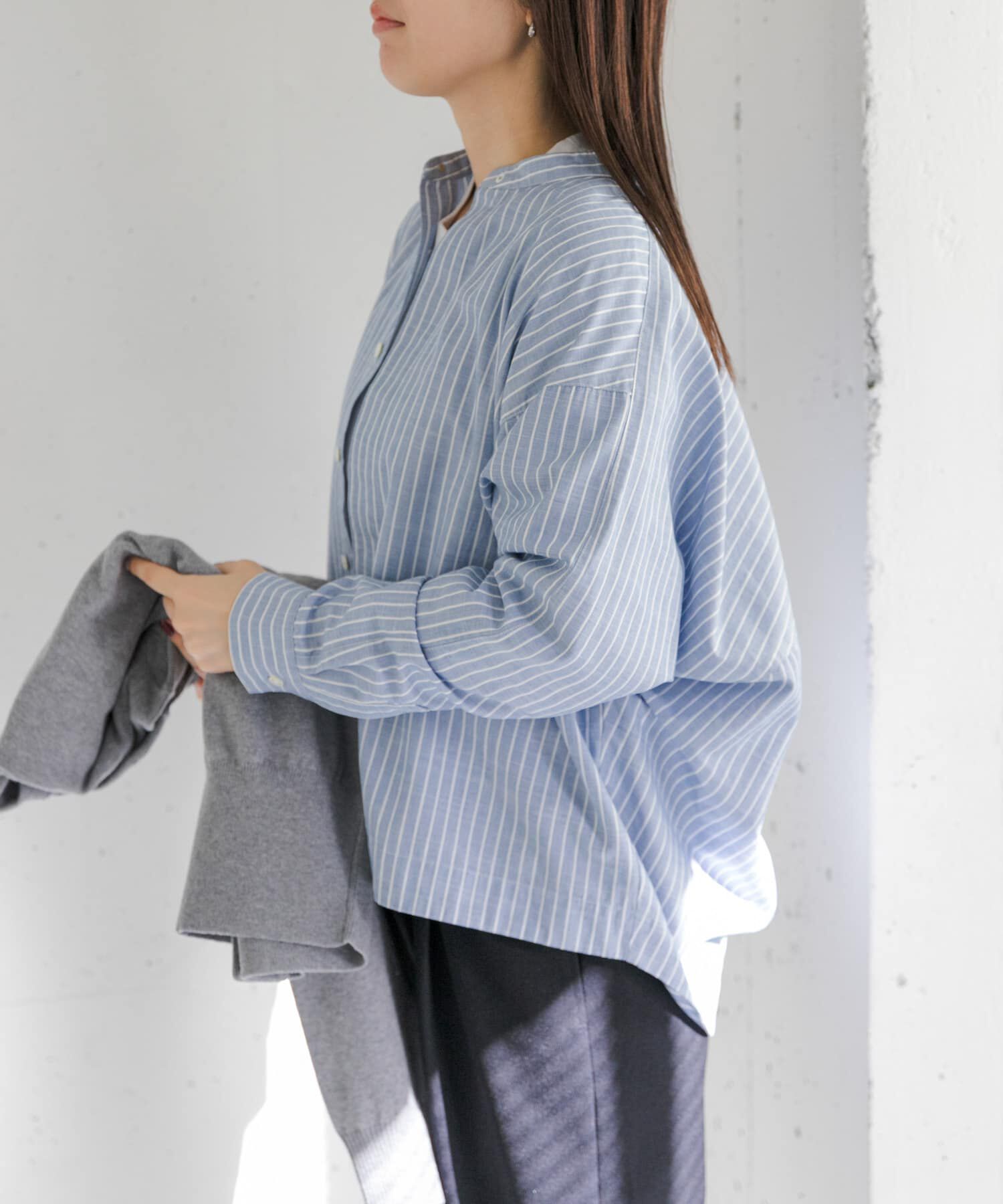 URBAN RESEARCH DOORS「FORK&SPOON　ギボシコクーンロングスリーブシャツ」|シャツ・ブラウス|