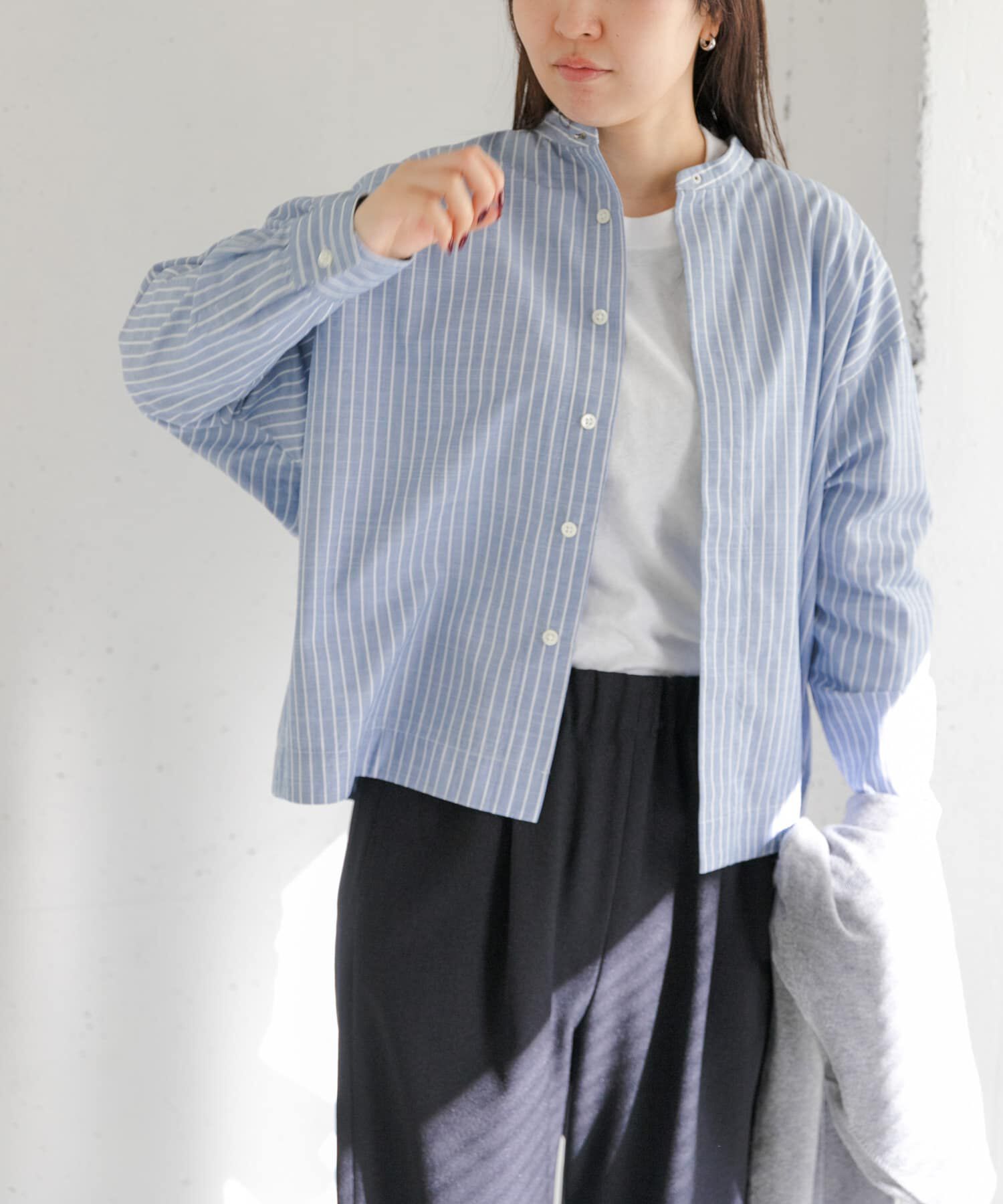 URBAN RESEARCH DOORS「FORK&SPOON　ギボシコクーンロングスリーブシャツ」|シャツ・ブラウス|