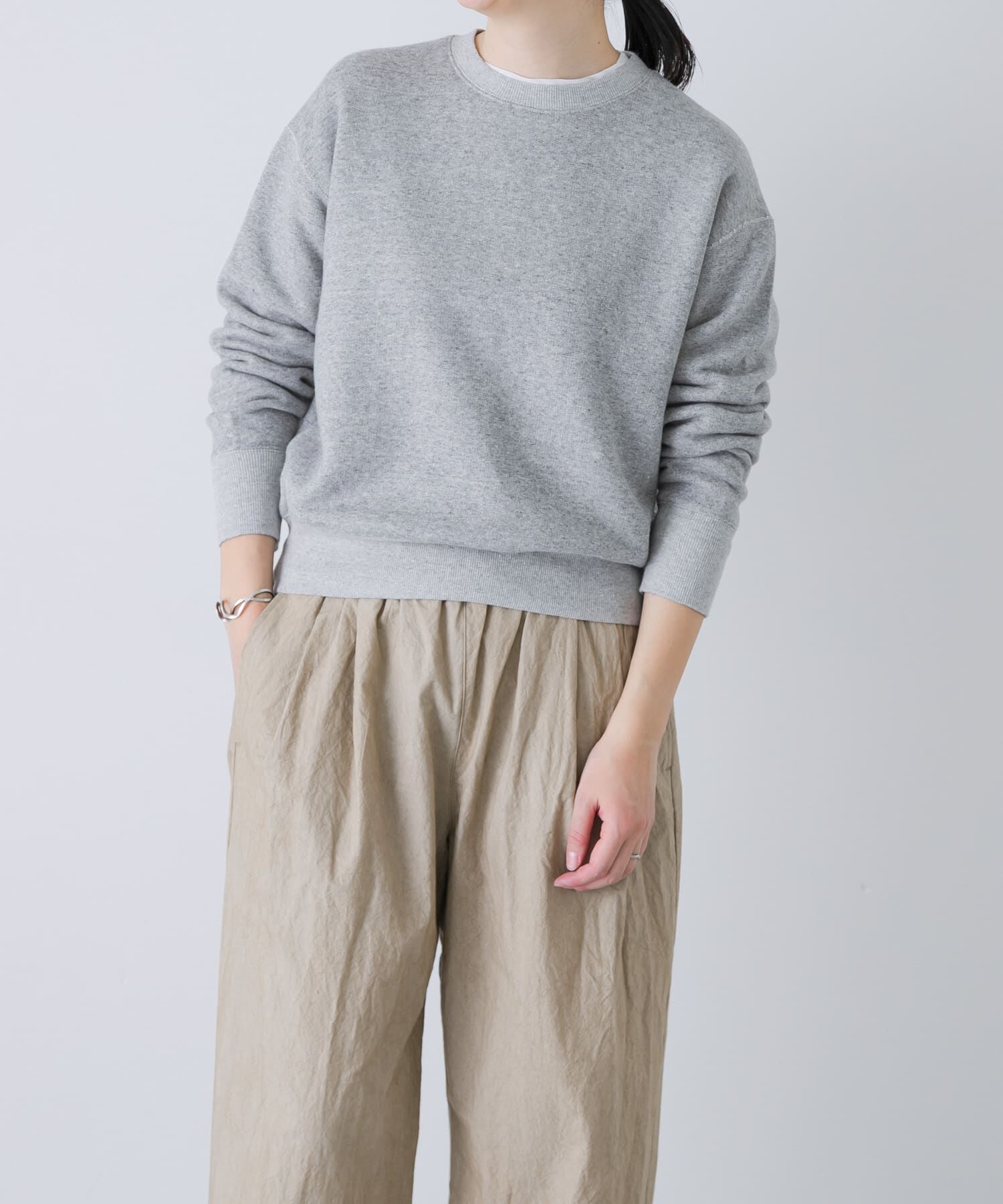かぐれ「『2サイズ展開』コットンリヨセルスウェットプルオーバー」|スウェット・ジャージ|