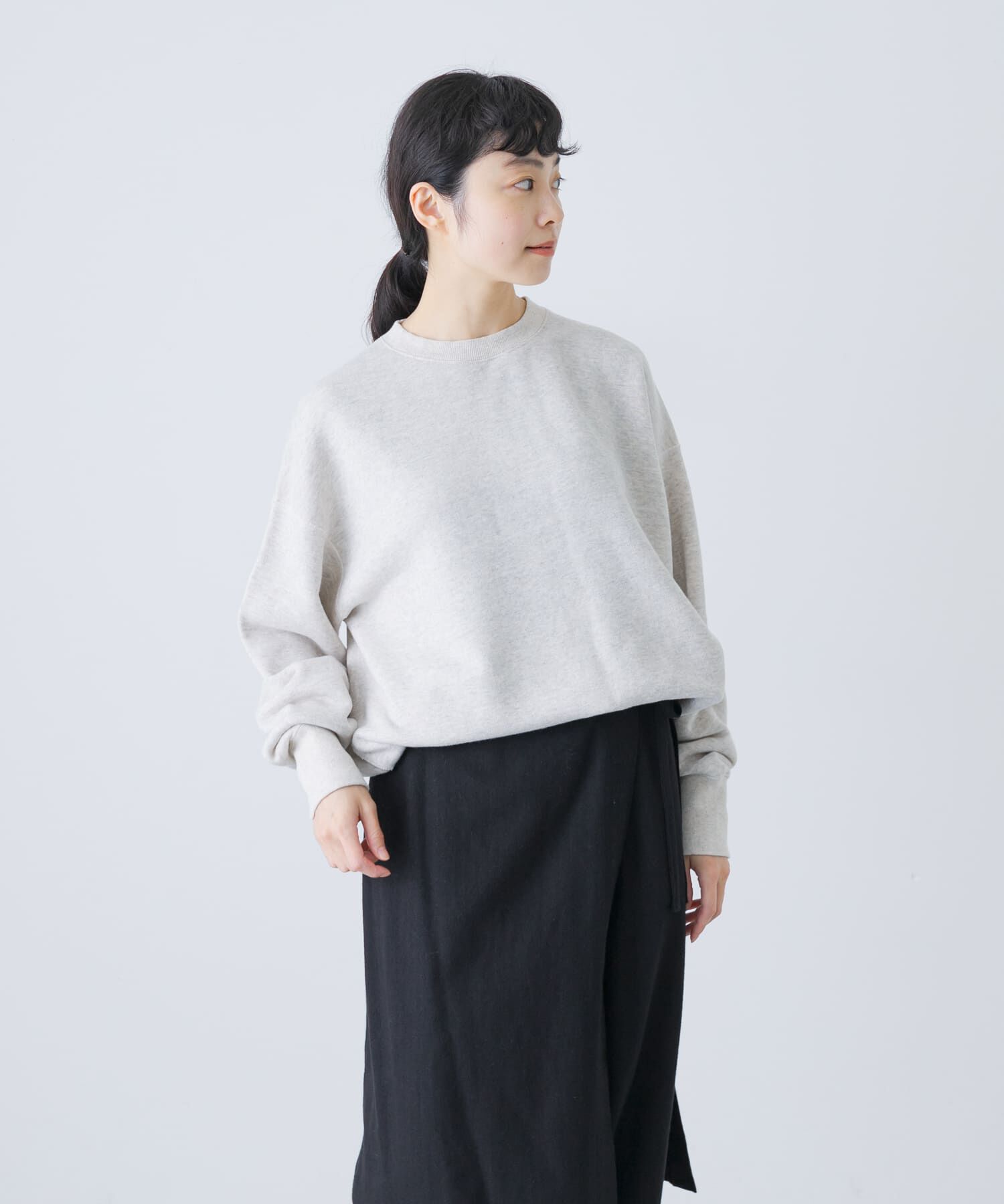 かぐれ「『2サイズ展開』コットンリヨセルスウェットプルオーバー」|スウェット・ジャージ|