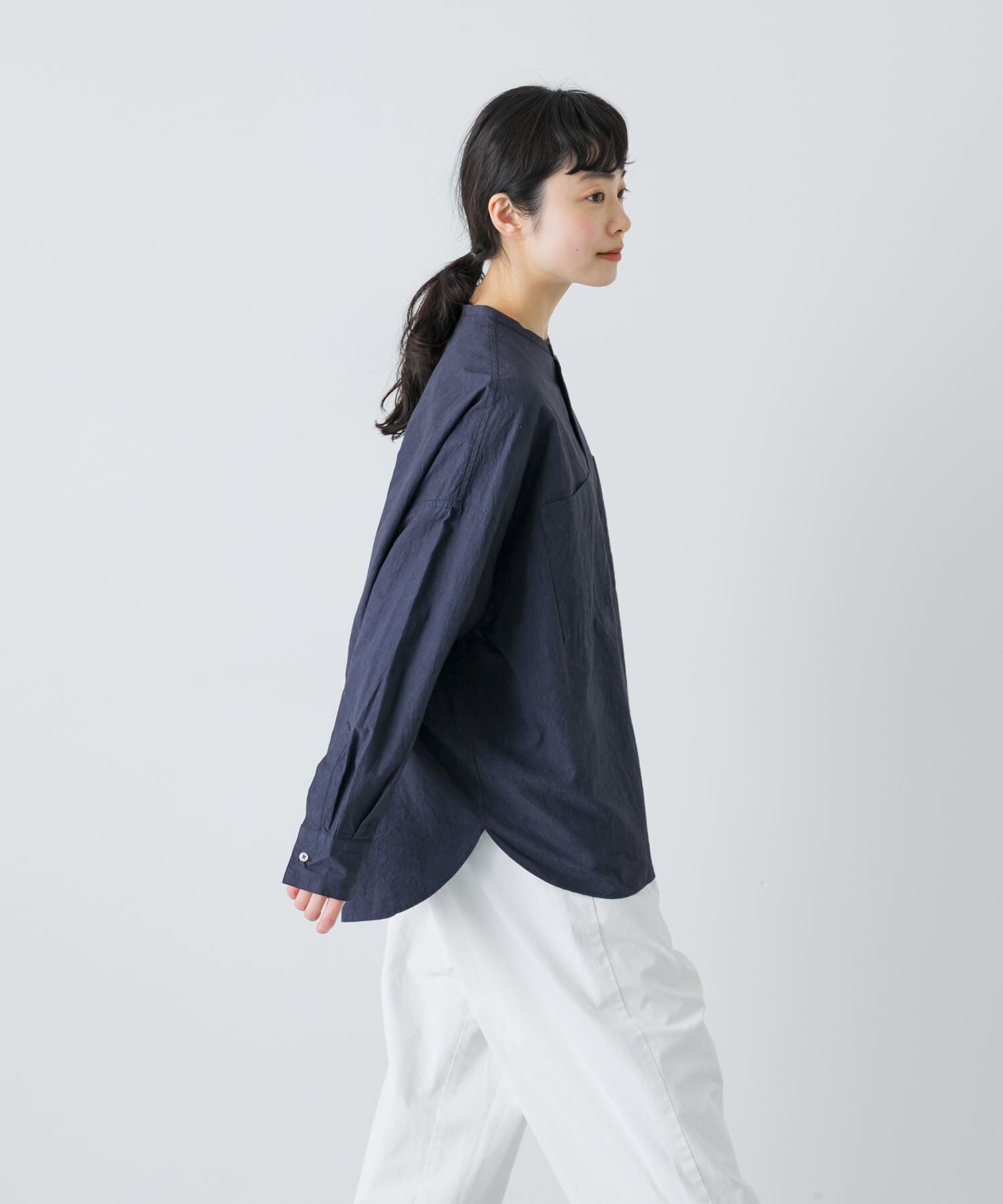 かぐれ「コットンリネンWポケットシャツ」|シャツ・ブラウス|