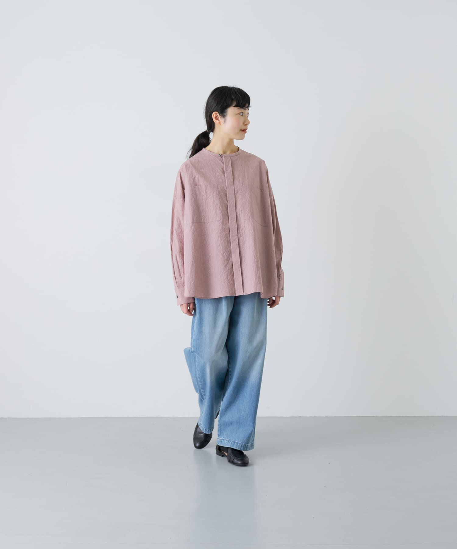 かぐれ「コットンリネンWポケットシャツ」|シャツ・ブラウス|