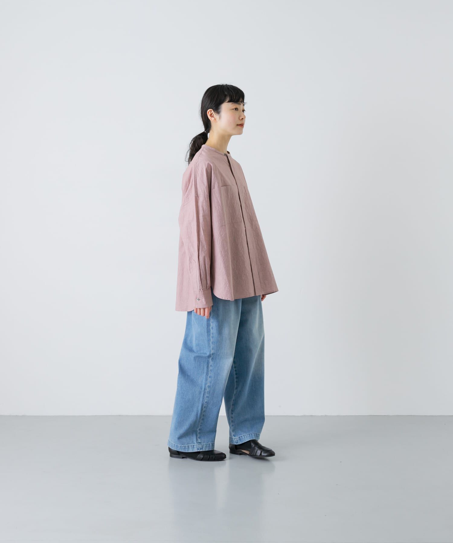 かぐれ「コットンリネンWポケットシャツ」|シャツ・ブラウス|