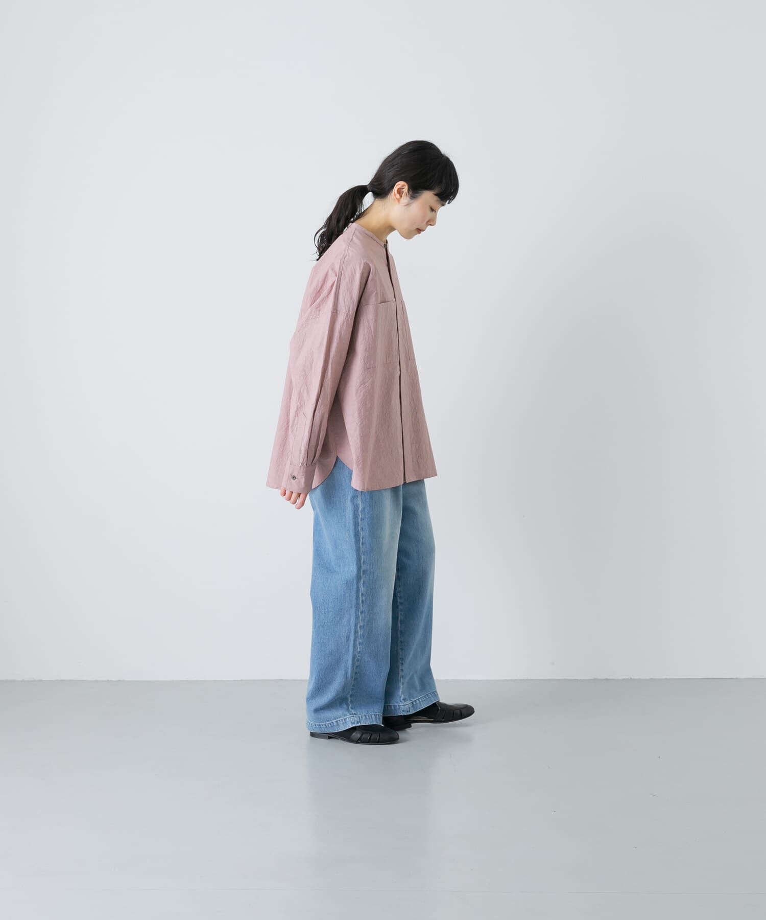 かぐれ「コットンリネンWポケットシャツ」|シャツ・ブラウス|