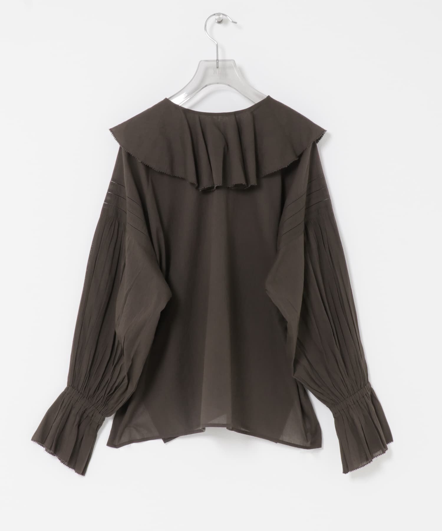 URBAN RESEARCH「コットンボイルラッフルブラウス」|シャツ・ブラウス|