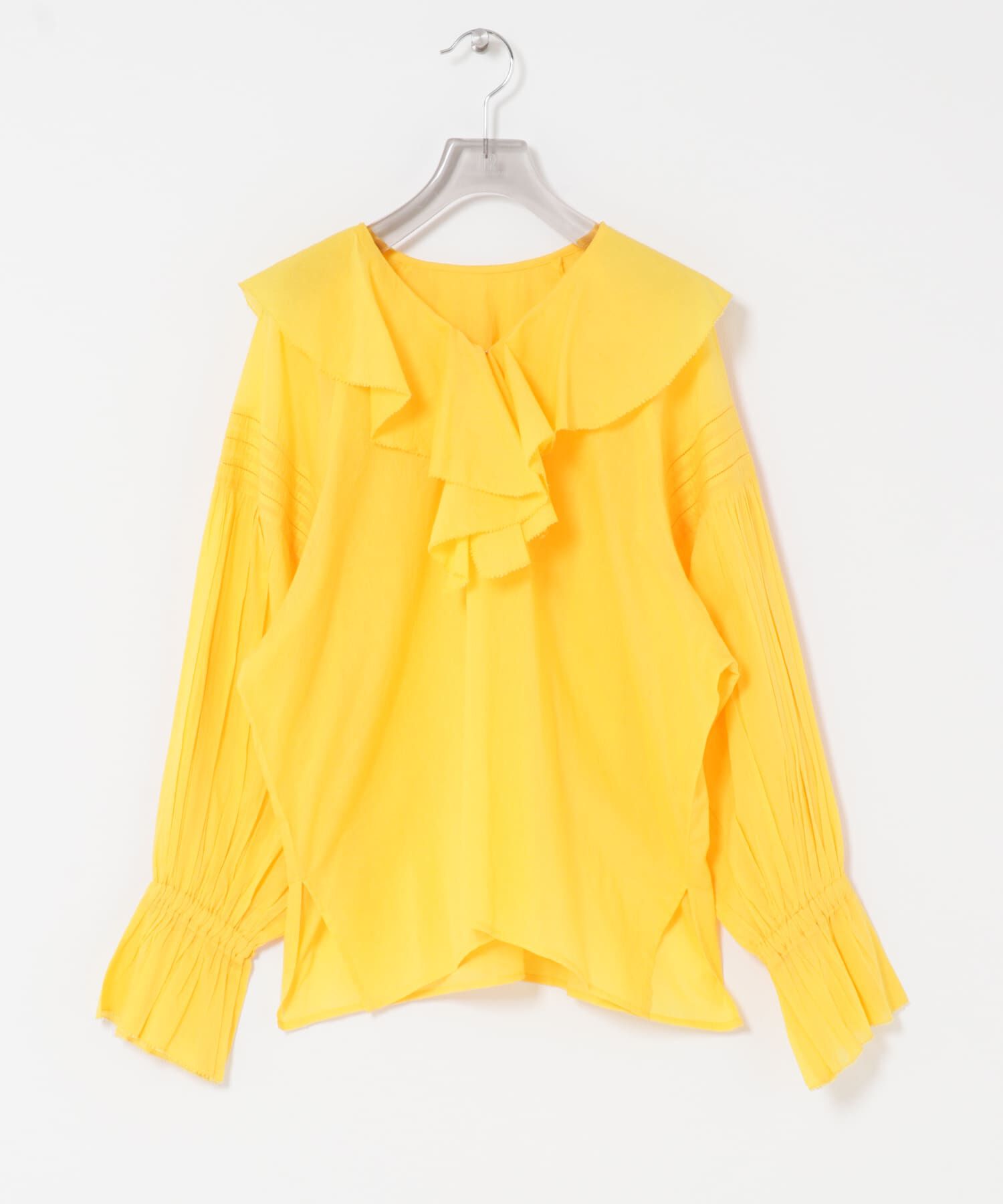 URBAN RESEARCH「コットンボイルラッフルブラウス」|シャツ・ブラウス|