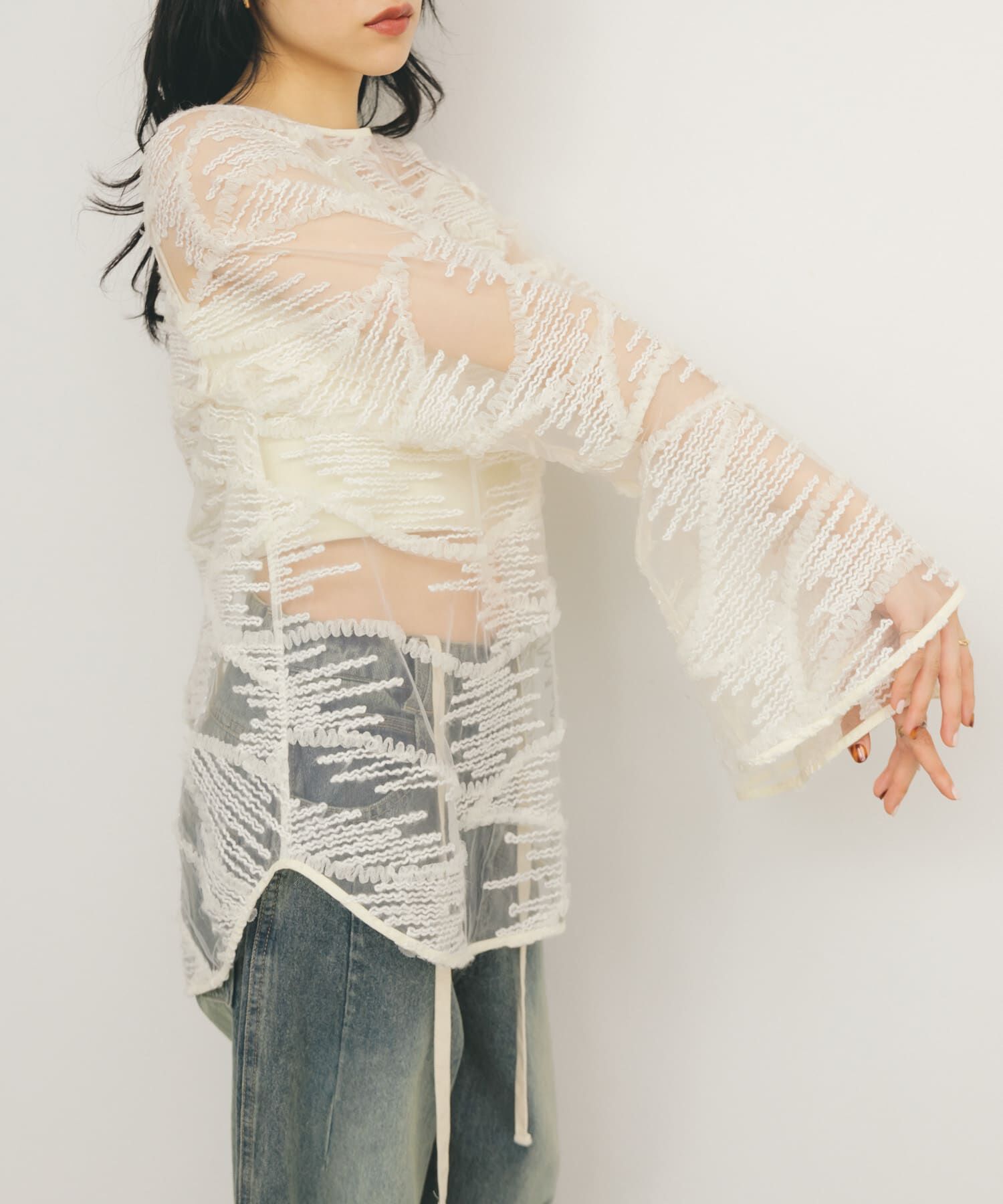  「バテンレースブラウス」|シャツ・ブラウス|