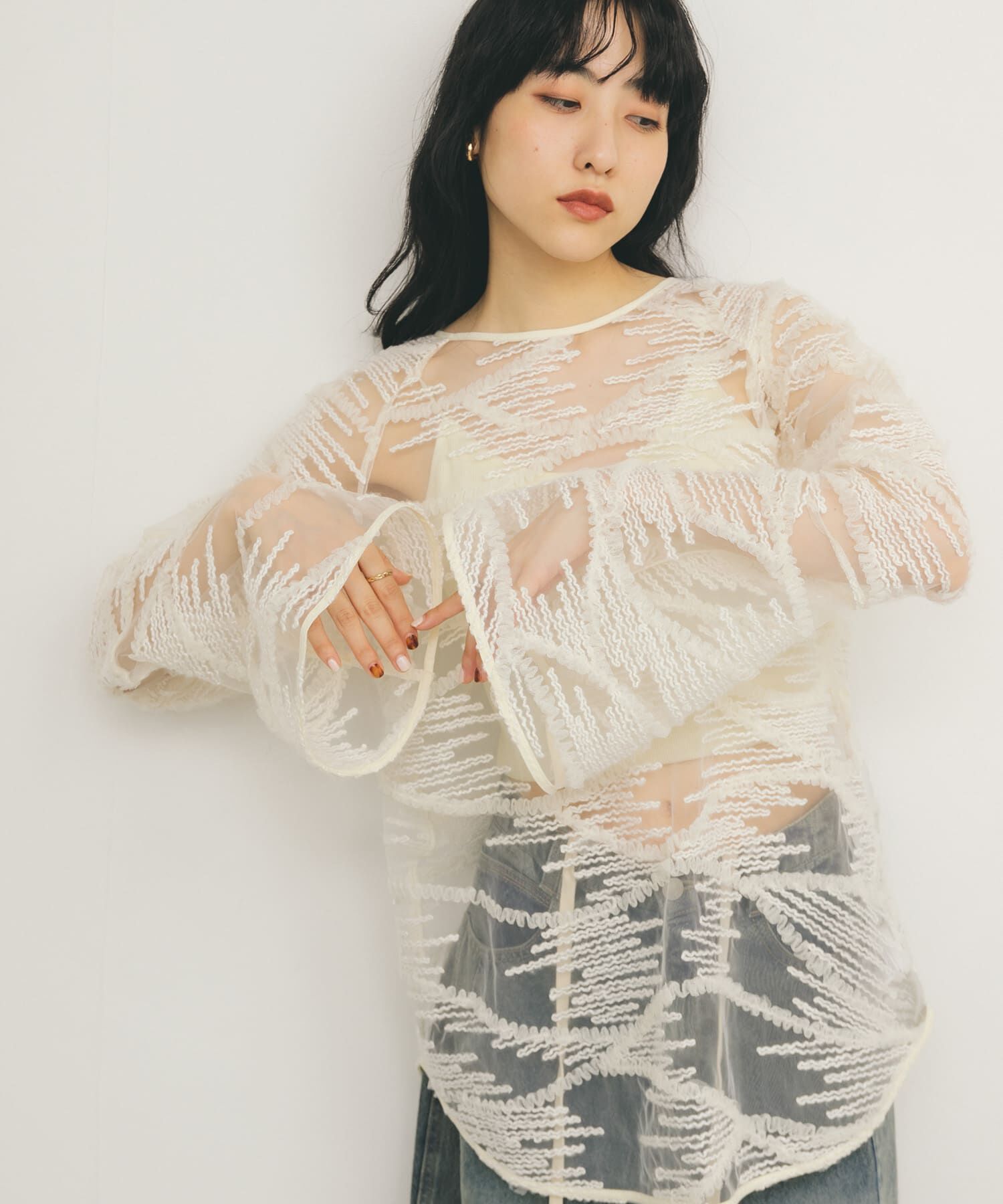  「バテンレースブラウス」|シャツ・ブラウス|