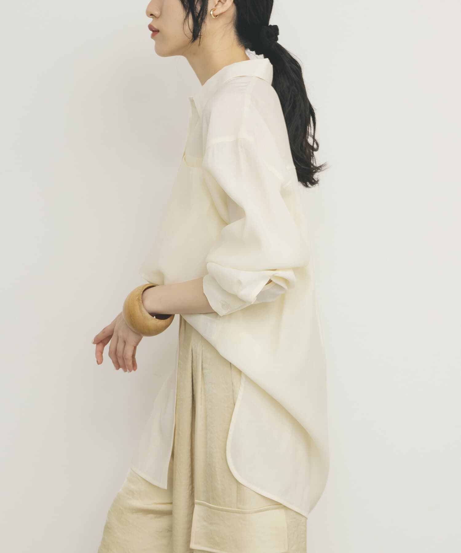  「シアーロングシャツ」|シャツ・ブラウス|
