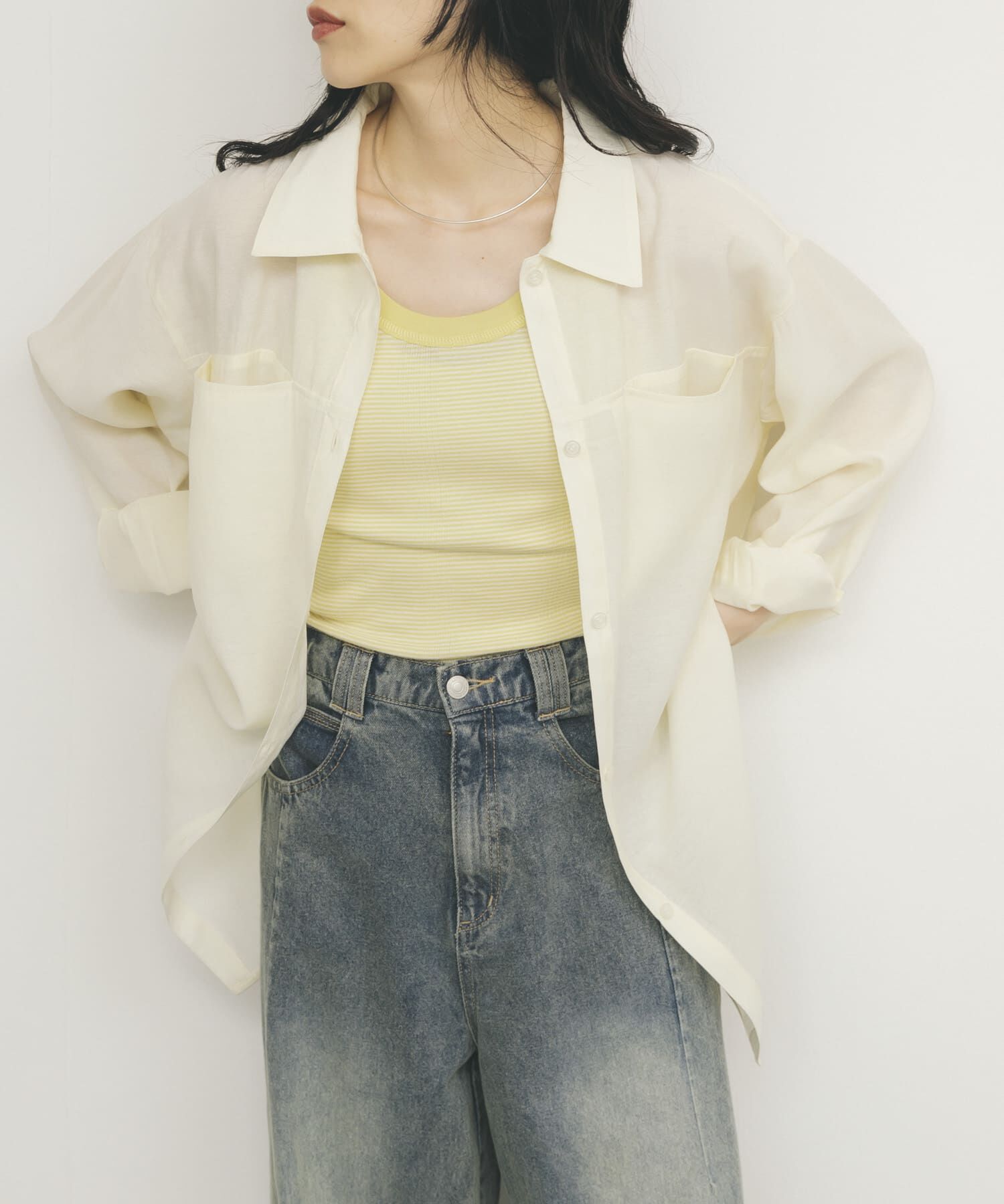  「シアーロングシャツ」|シャツ・ブラウス|